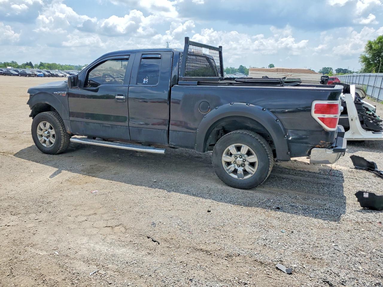2014 Ford F150 Super Cab Black vin: 1FTFX1EF7EFA96612