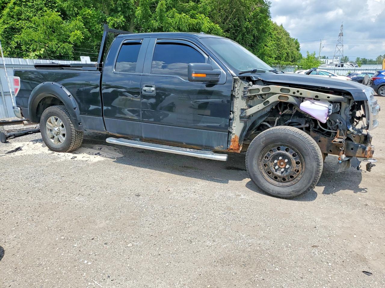 2014 Ford F150 Super Cab Black vin: 1FTFX1EF7EFA96612