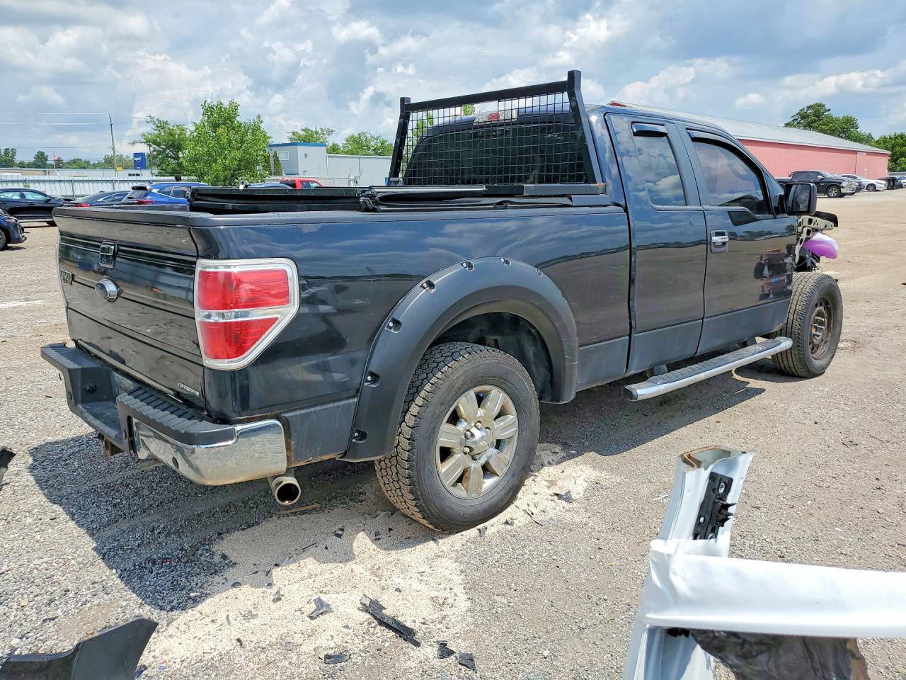 2014 Ford F150 Super Cab Black vin: 1FTFX1EF7EFA96612