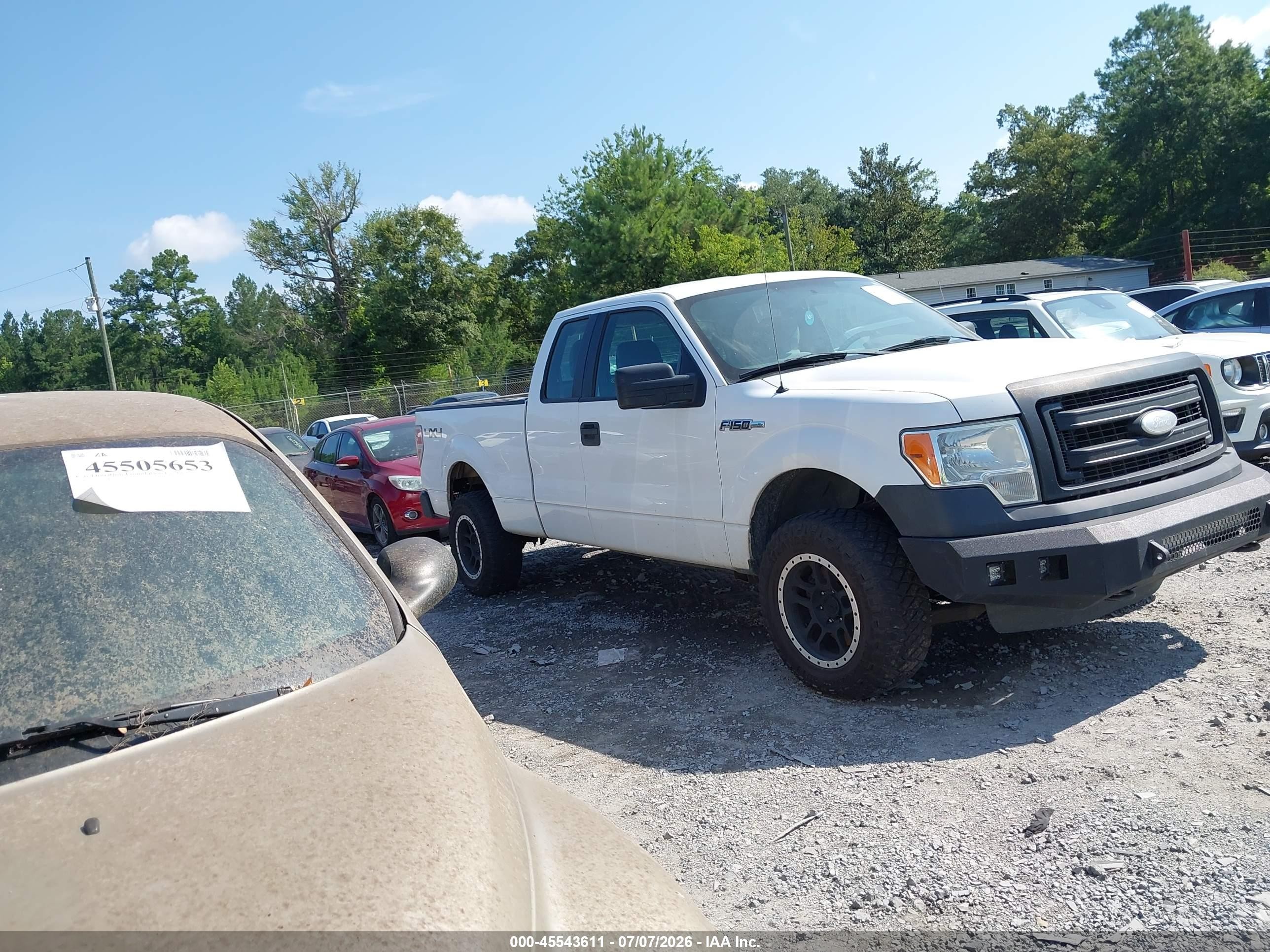 2014 Ford F-150 Fx4/lariat/stx/xl/xlt White vin: 1FTFX1EF7EKD06018