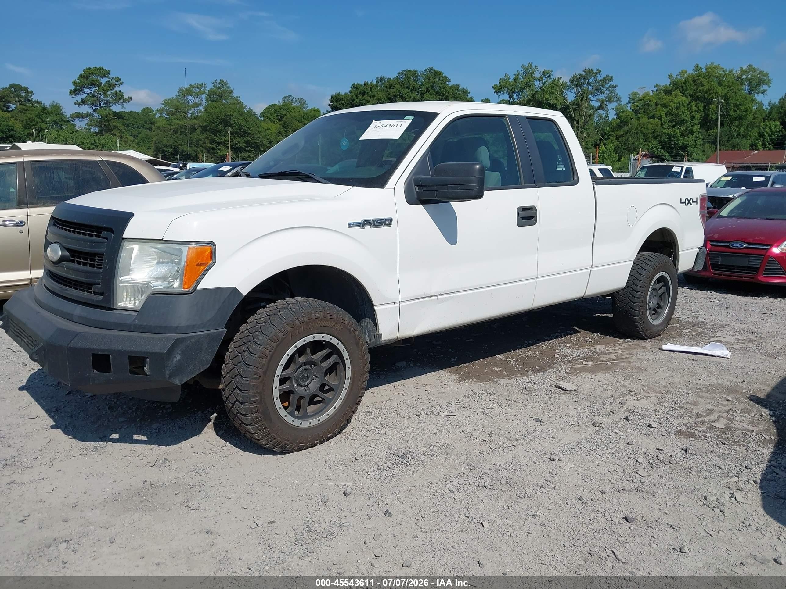 2014 Ford F-150 Fx4/lariat/stx/xl/xlt White vin: 1FTFX1EF7EKD06018