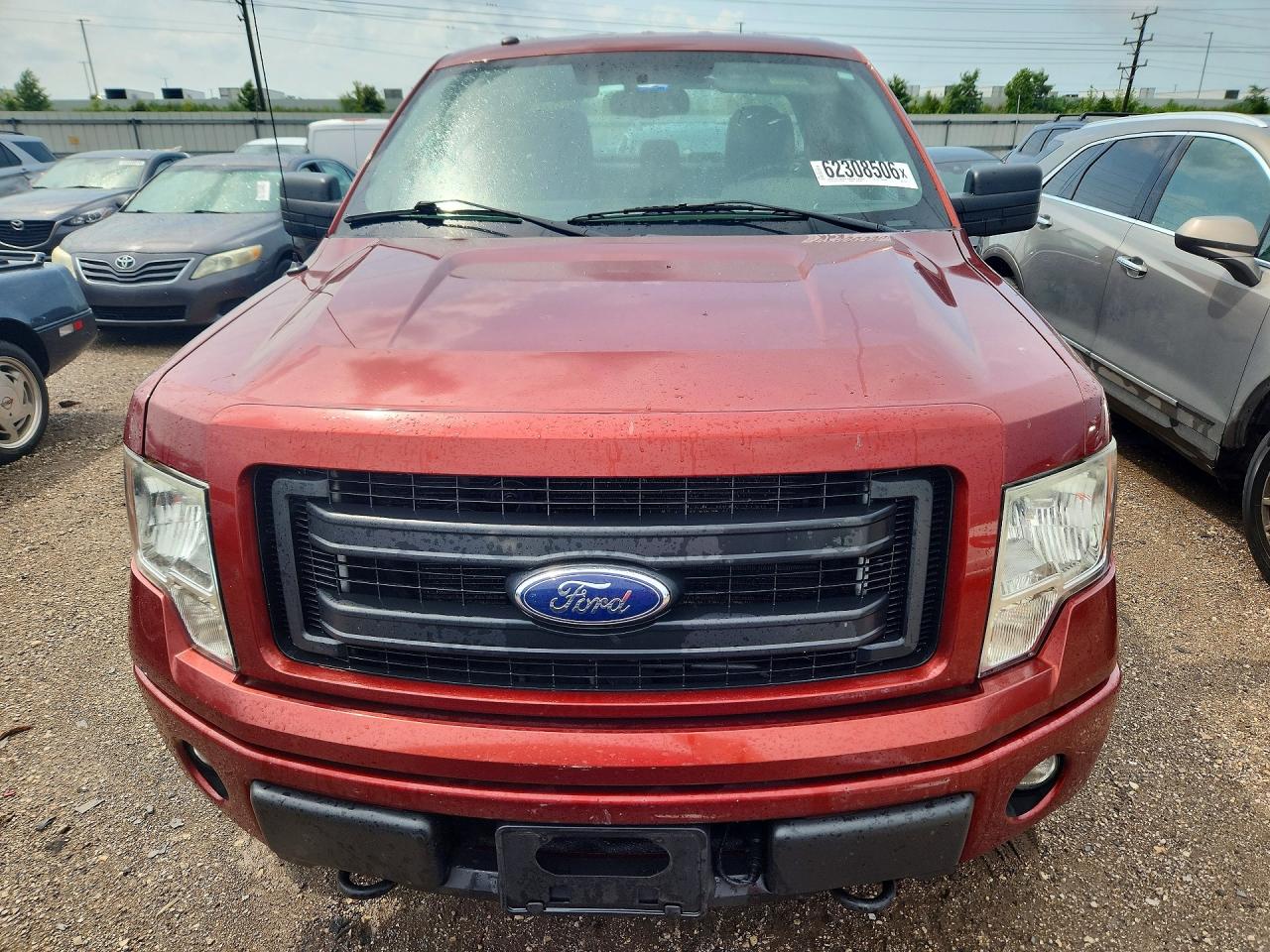 2014 Ford F150 Super Cab Red vin: 1FTFX1EF7EKF17011