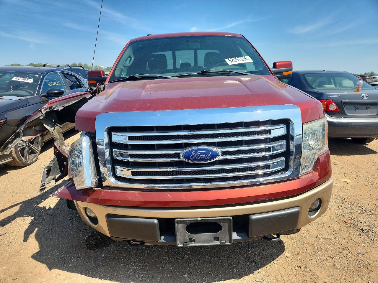 2014 Ford F150 Super Cab Red vin: 1FTFX1EF7EKG03502