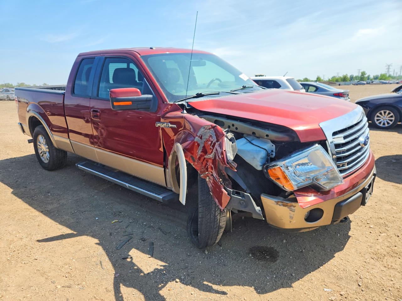 2014 Ford F150 Super Cab Red vin: 1FTFX1EF7EKG03502