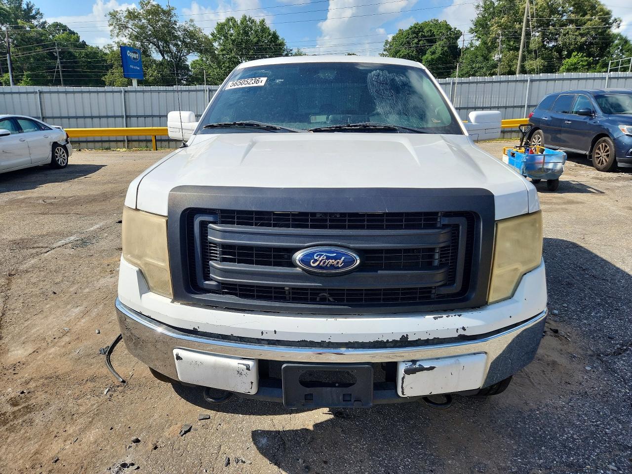2014 Ford F150 Super Cab White vin: 1FTFX1EF7EKG24074