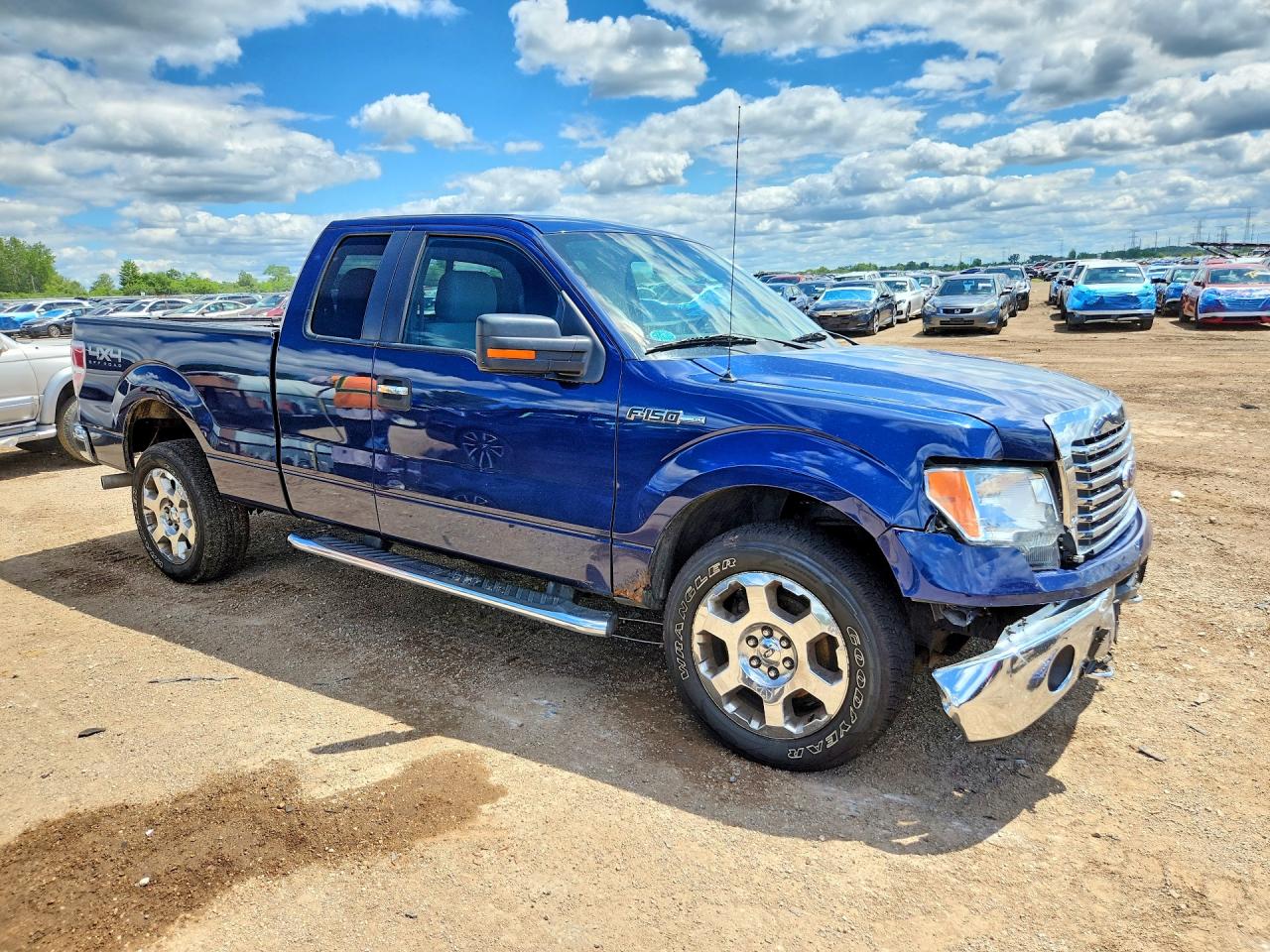 2012 Ford F150 Super Cab Blue vin: 1FTFX1EF8CFB52280