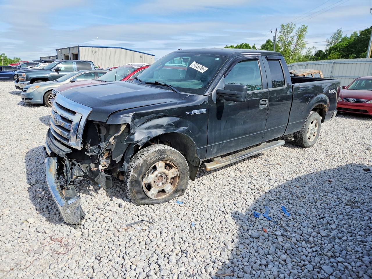 2012 Ford F150 Super Cab Black vin: 1FTFX1EF8CFB59813