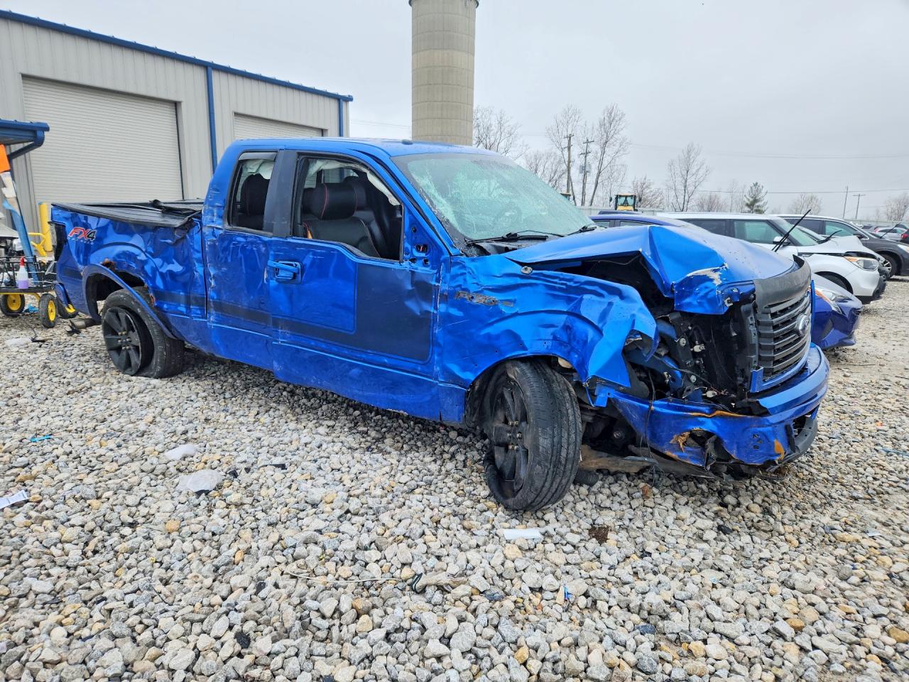 2012 Ford F150 Super Cab Blue vin: 1FTFX1EF8CFC54405