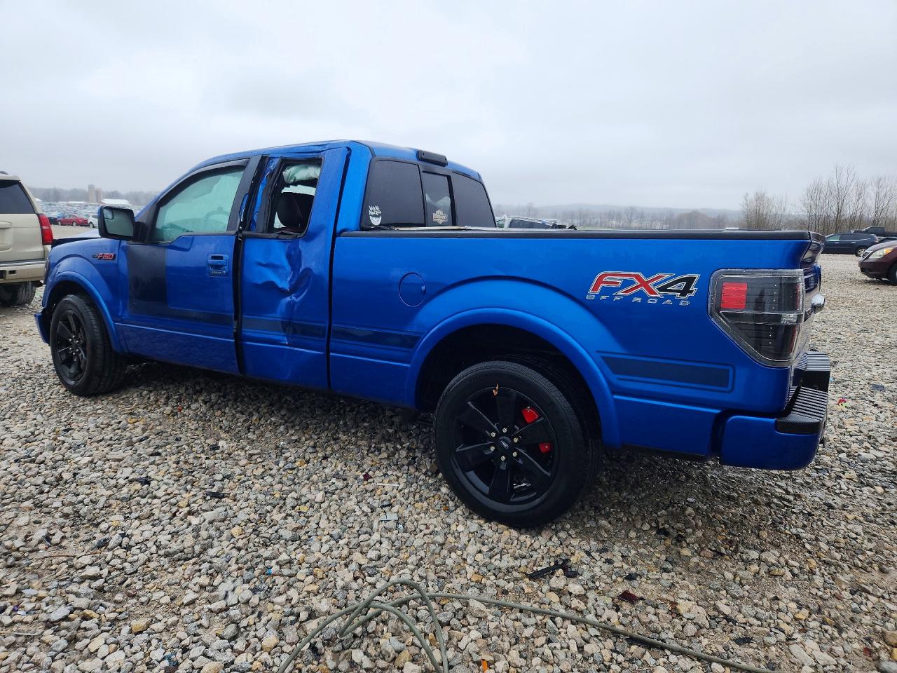 2012 Ford F150 Super Cab Blue vin: 1FTFX1EF8CFC54405