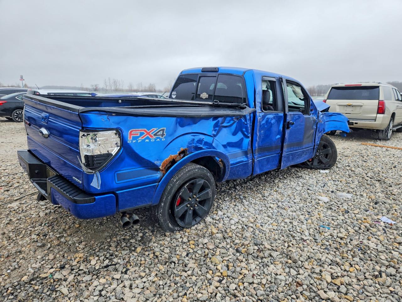 2012 Ford F150 Super Cab Blue vin: 1FTFX1EF8CFC54405