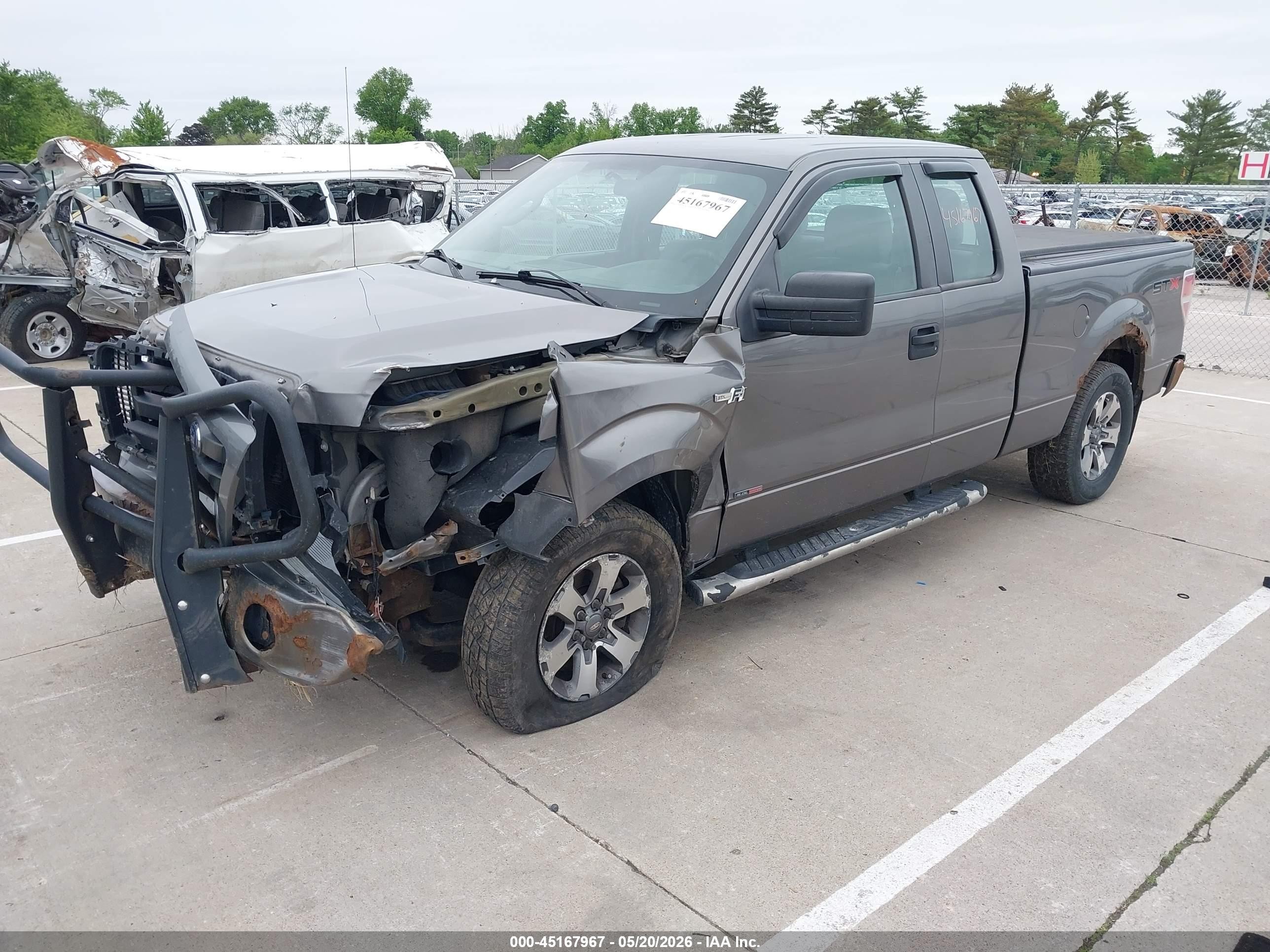 2012 Ford F-150 Stx Gray vin: 1FTFX1EF8CFC58454