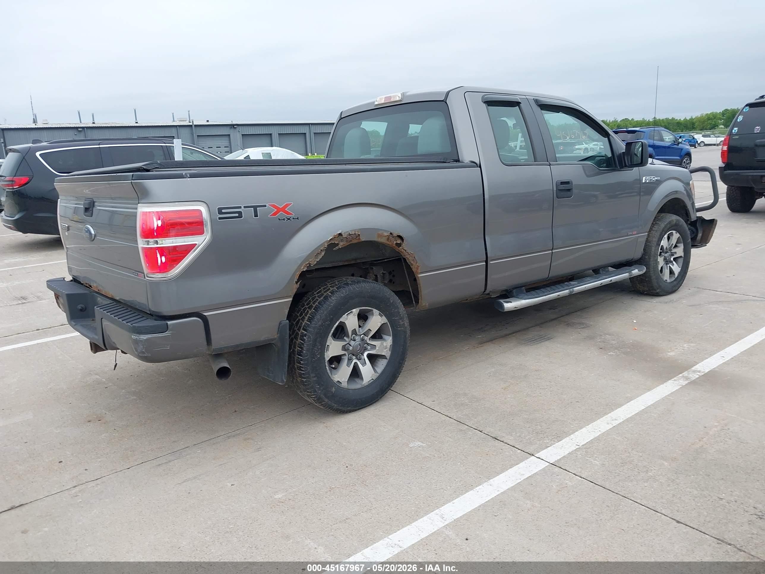 2012 Ford F-150 Stx Gray vin: 1FTFX1EF8CFC58454