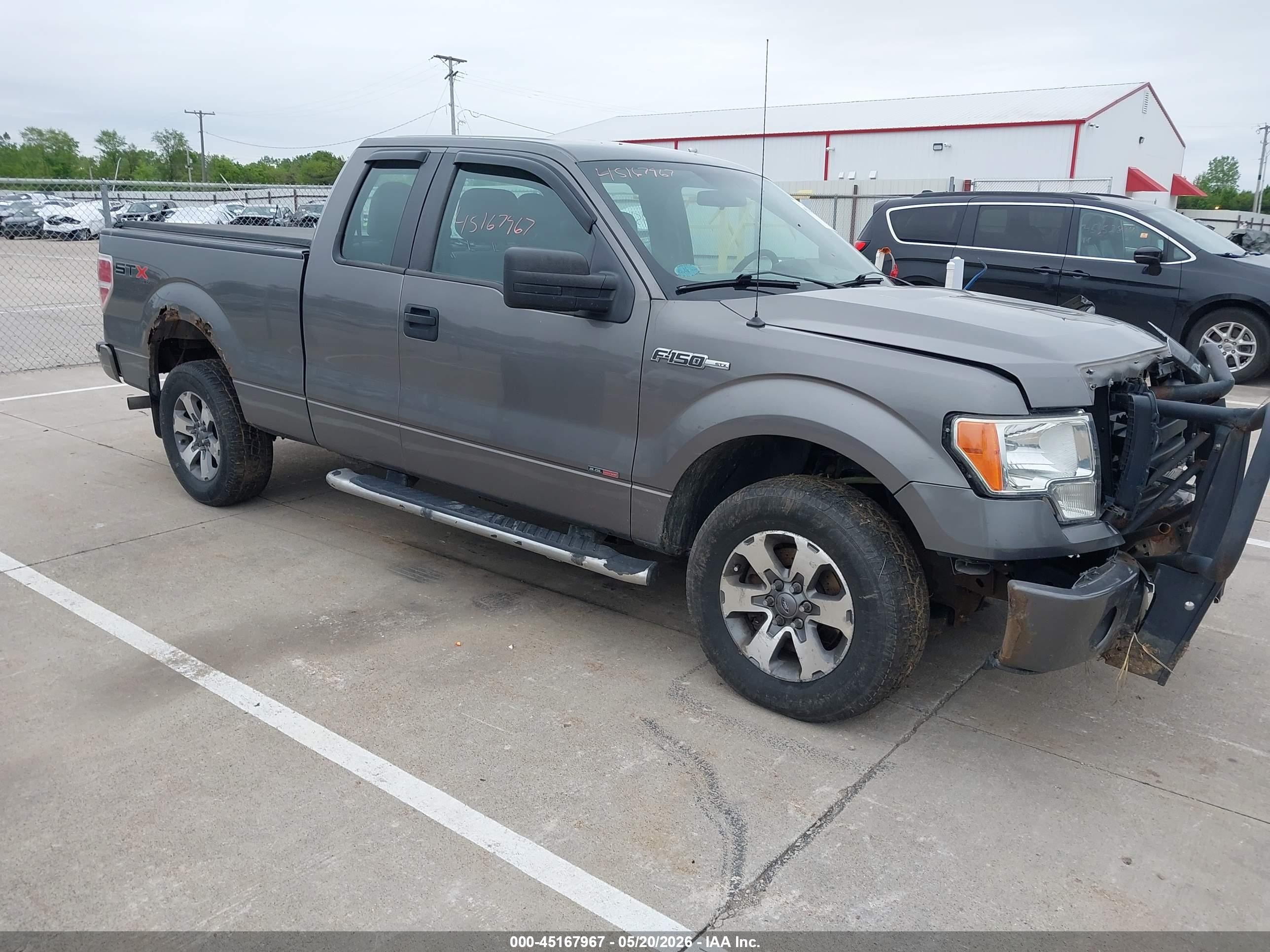 2012 Ford F-150 Stx Gray vin: 1FTFX1EF8CFC58454