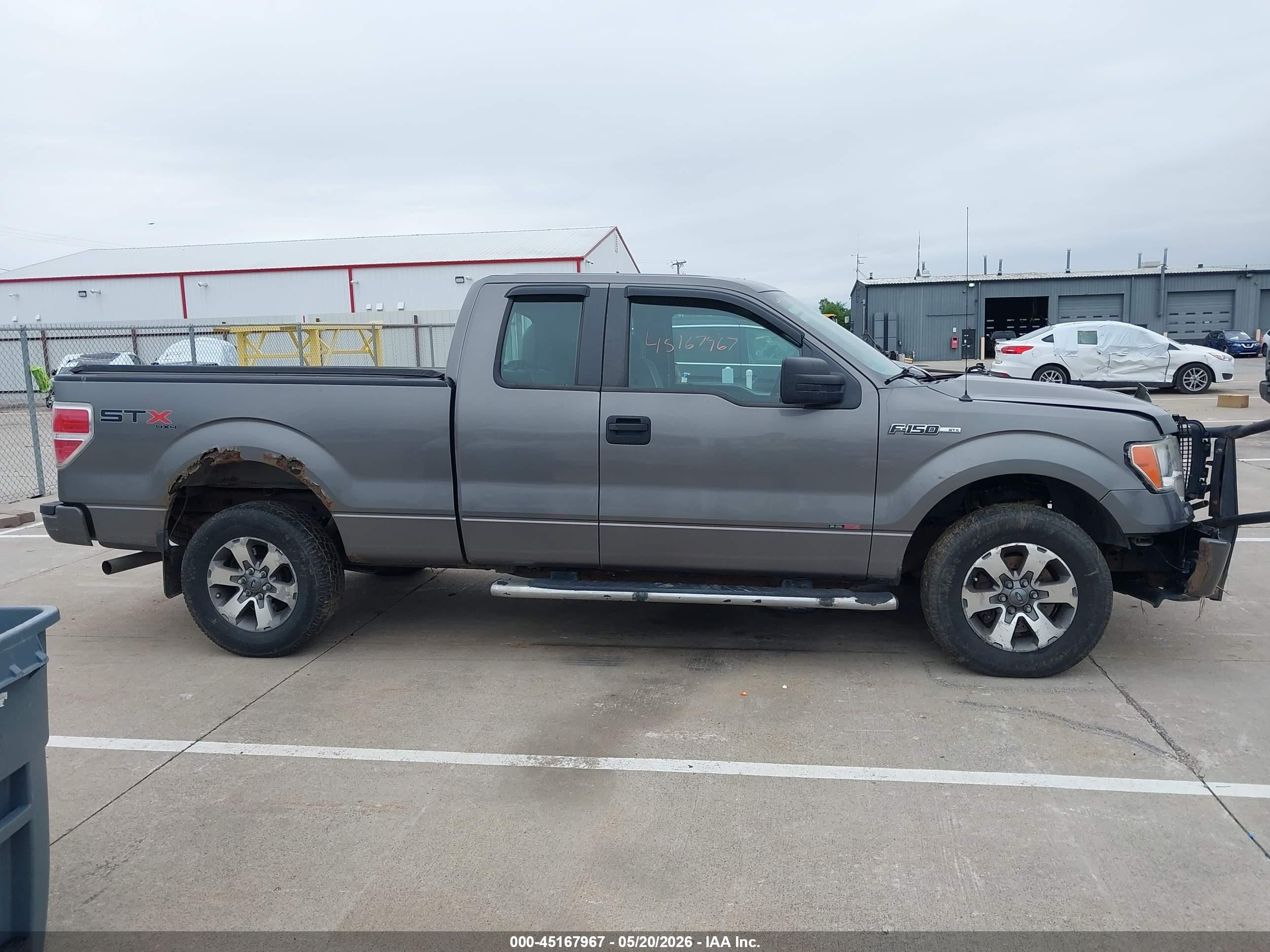 2012 Ford F-150 Stx Gray vin: 1FTFX1EF8CFC58454
