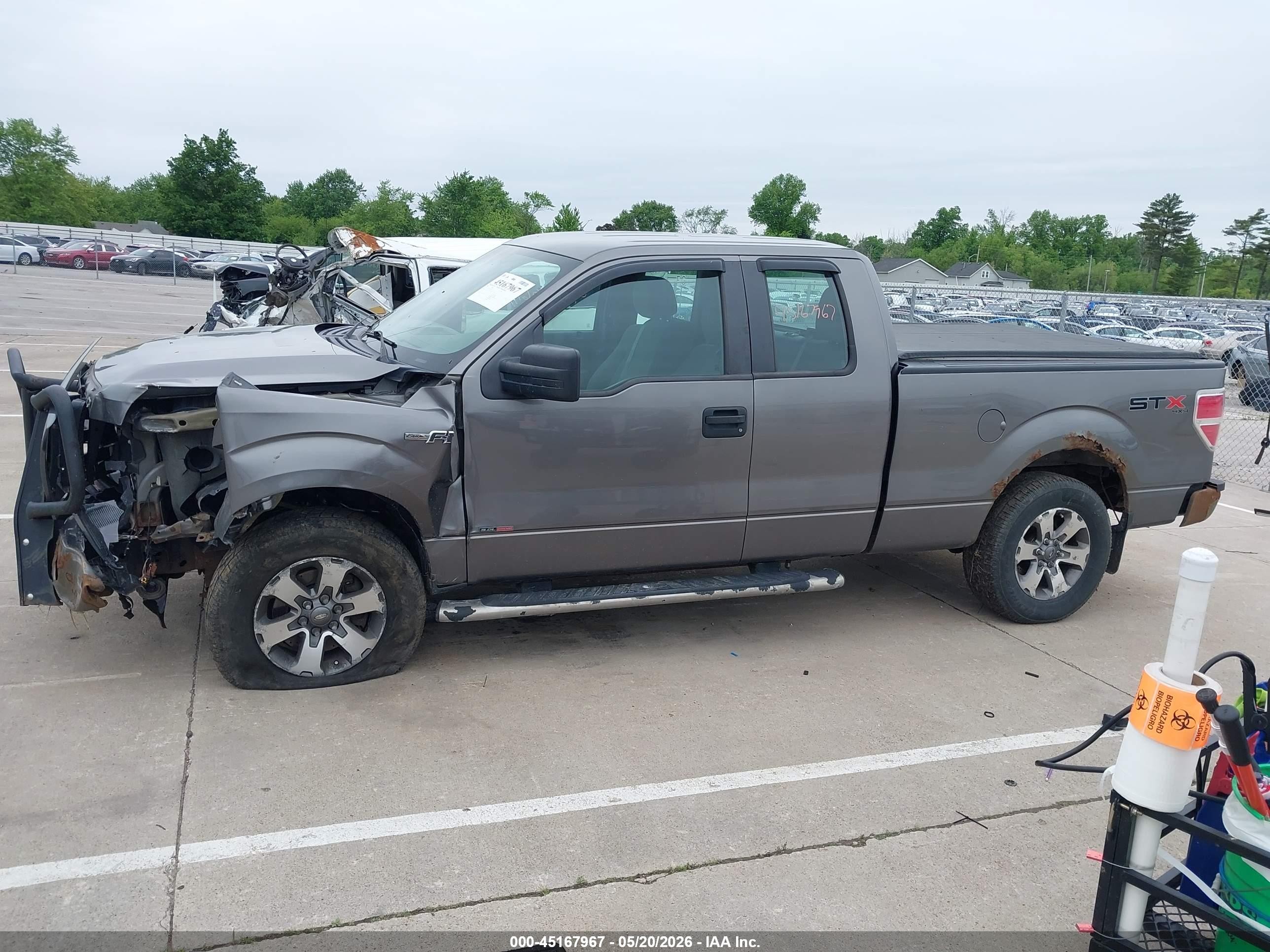 2012 Ford F-150 Stx Gray vin: 1FTFX1EF8CFC58454