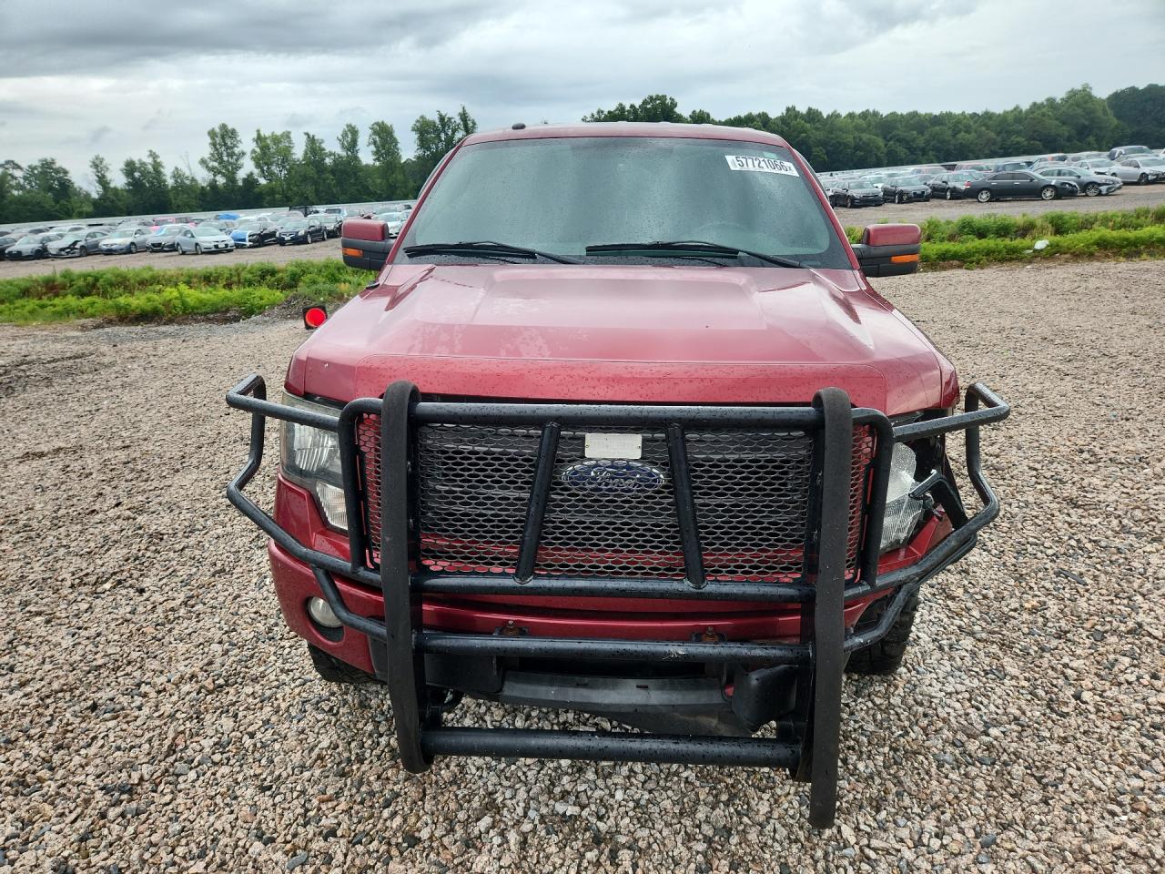 2013 Ford F150 Super Cab Red vin: 1FTFX1EF8DFA58465