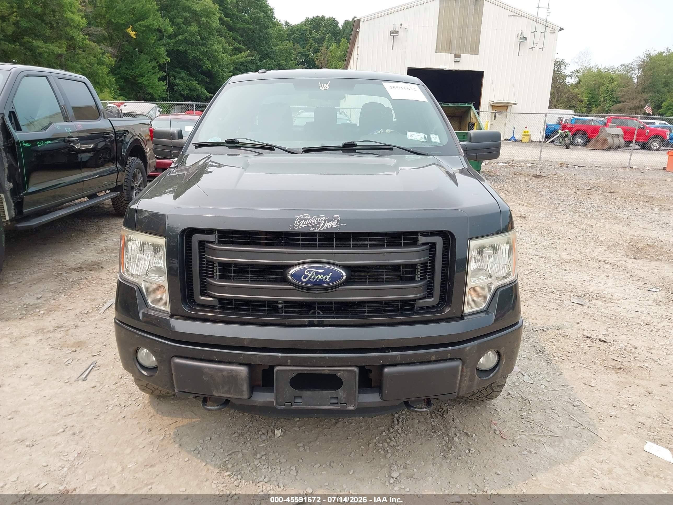 2013 Ford F-150 Fx4/lariat/stx/xl/xlt Black vin: 1FTFX1EF8DFD60807