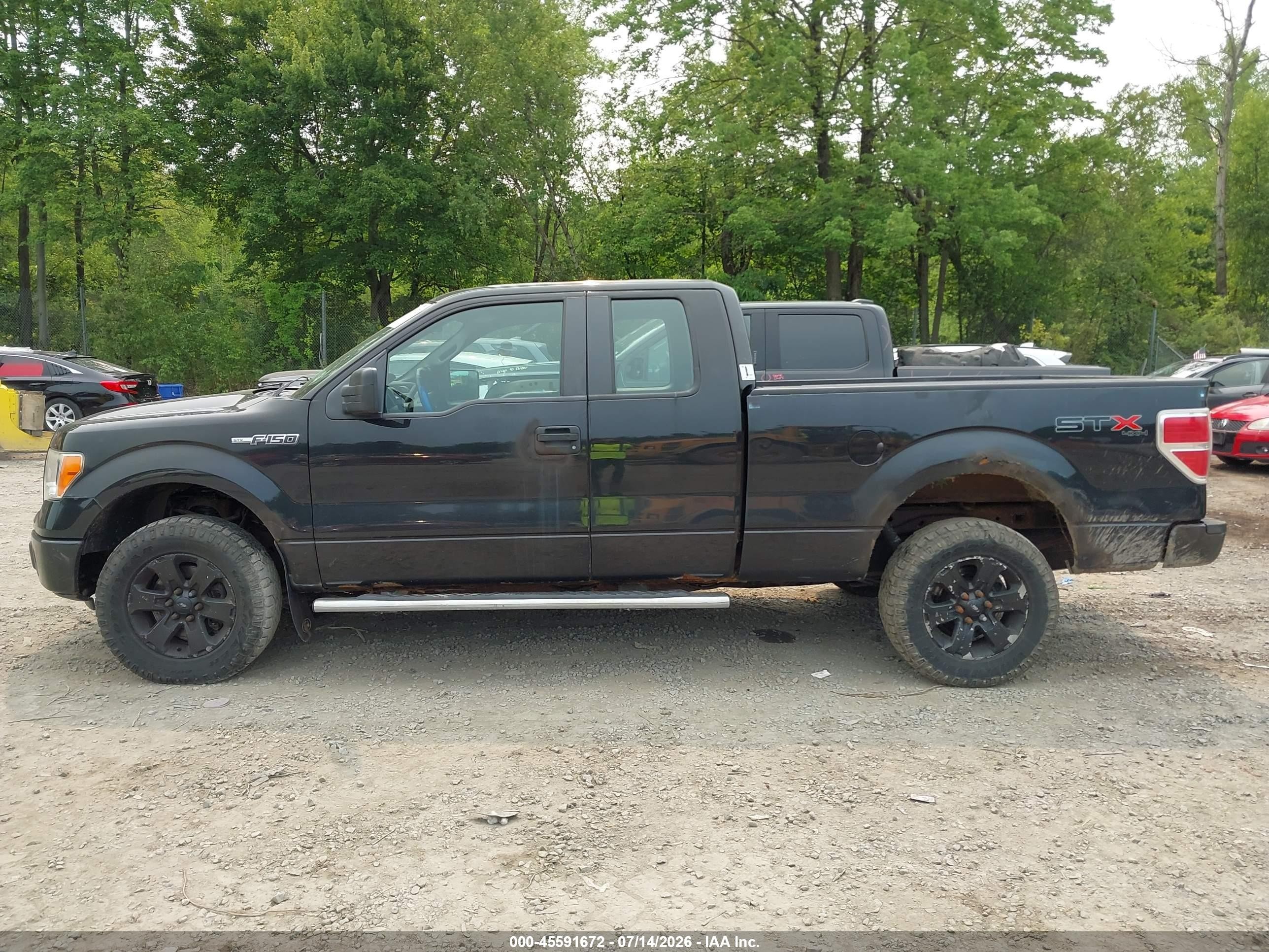2013 Ford F-150 Fx4/lariat/stx/xl/xlt Black vin: 1FTFX1EF8DFD60807