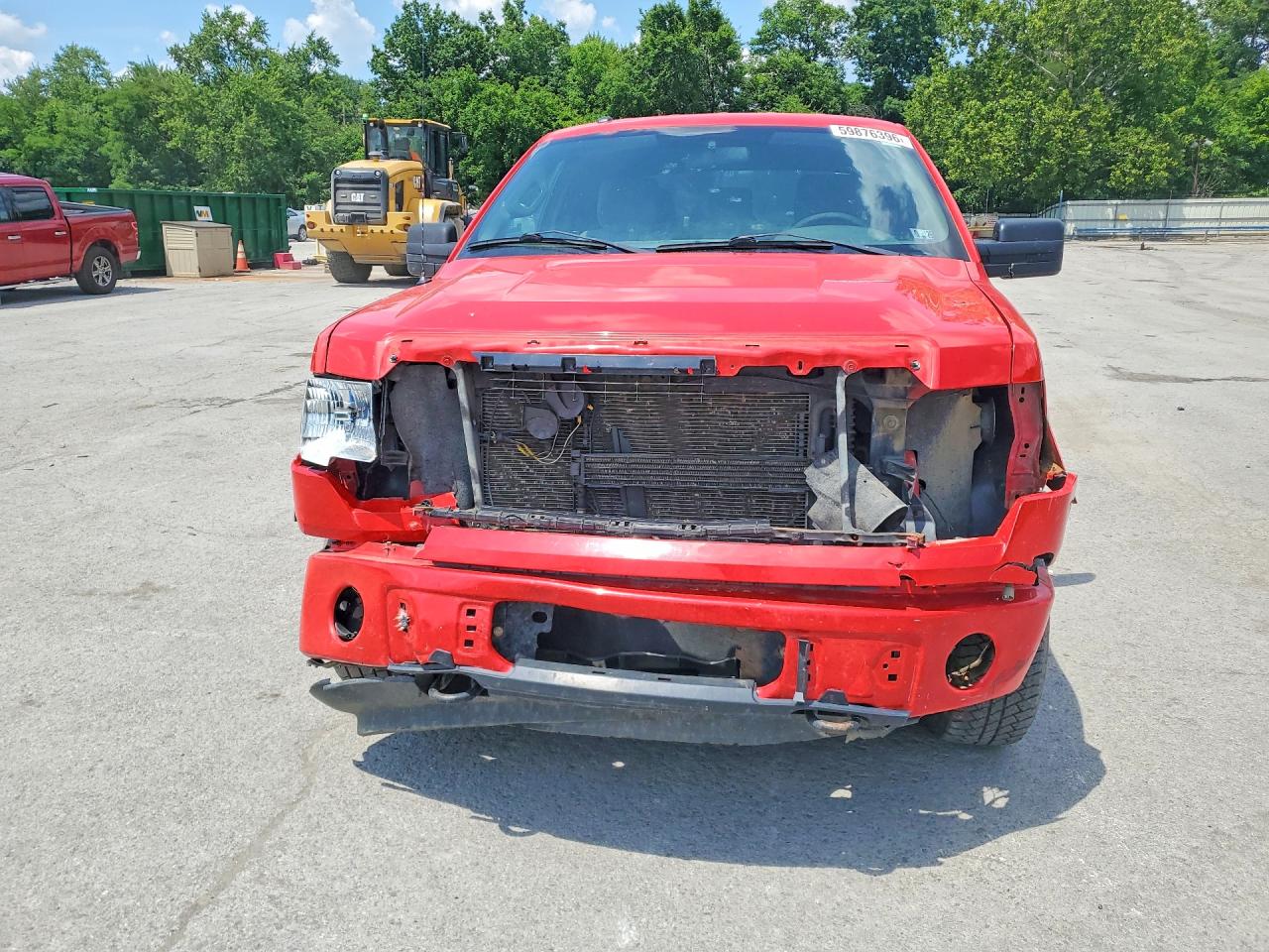 2013 Ford F150 Super Cab Red vin: 1FTFX1EF8DFD97887