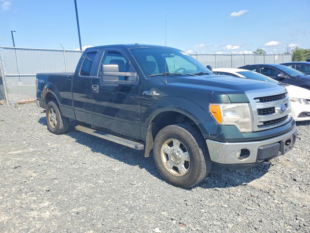 2014 Ford F150 Super Cab Green vin: 1FTFX1EF8EFB34980