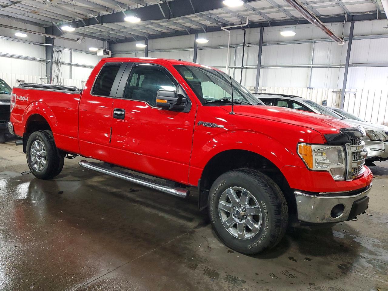 2014 Ford F150 Super Cab Red vin: 1FTFX1EF8EKF08690
