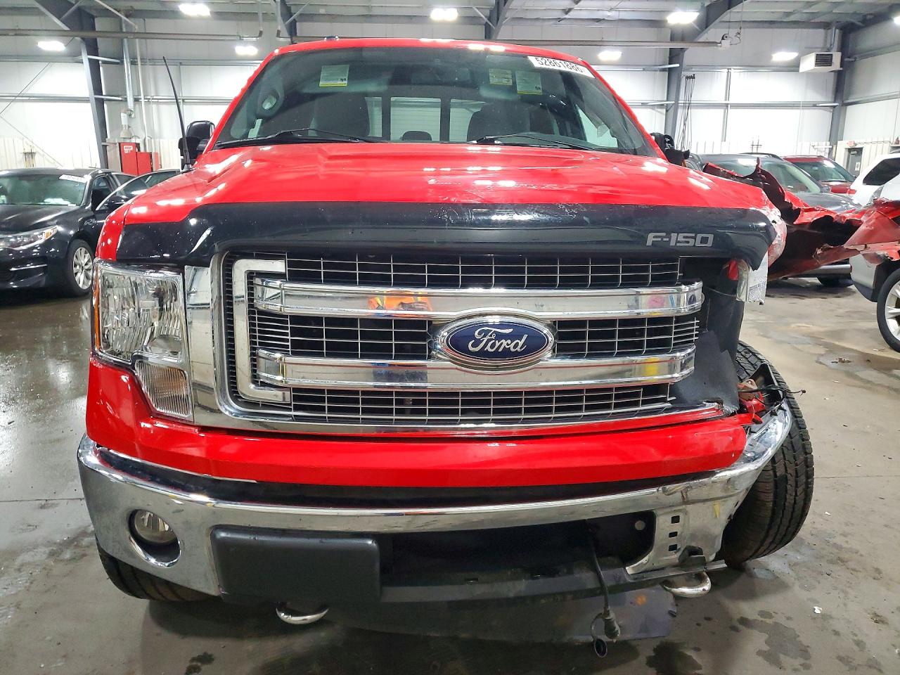 2014 Ford F150 Super Cab Red vin: 1FTFX1EF8EKF08690