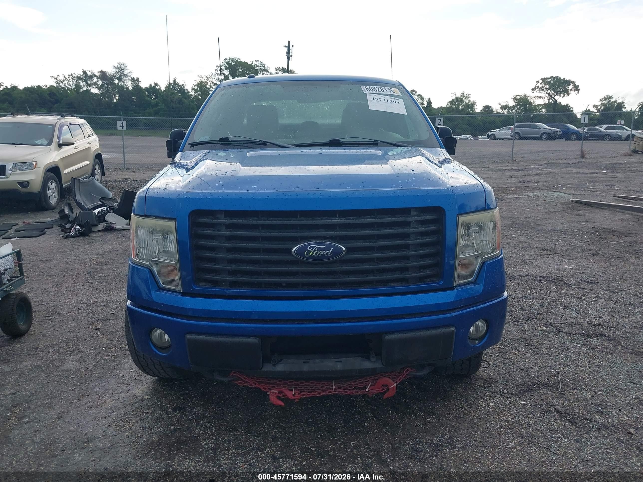 2014 Ford F-150 Stx Blue vin: 1FTFX1EF8EKF50129
