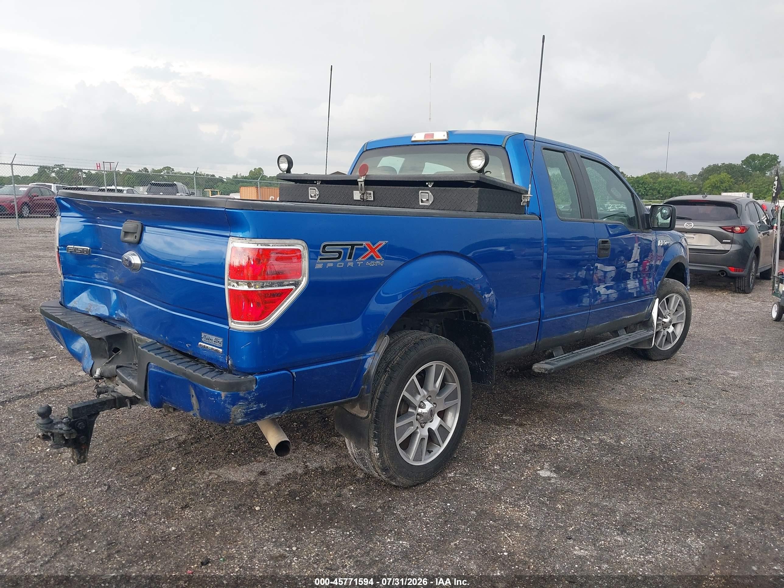 2014 Ford F-150 Stx Blue vin: 1FTFX1EF8EKF50129