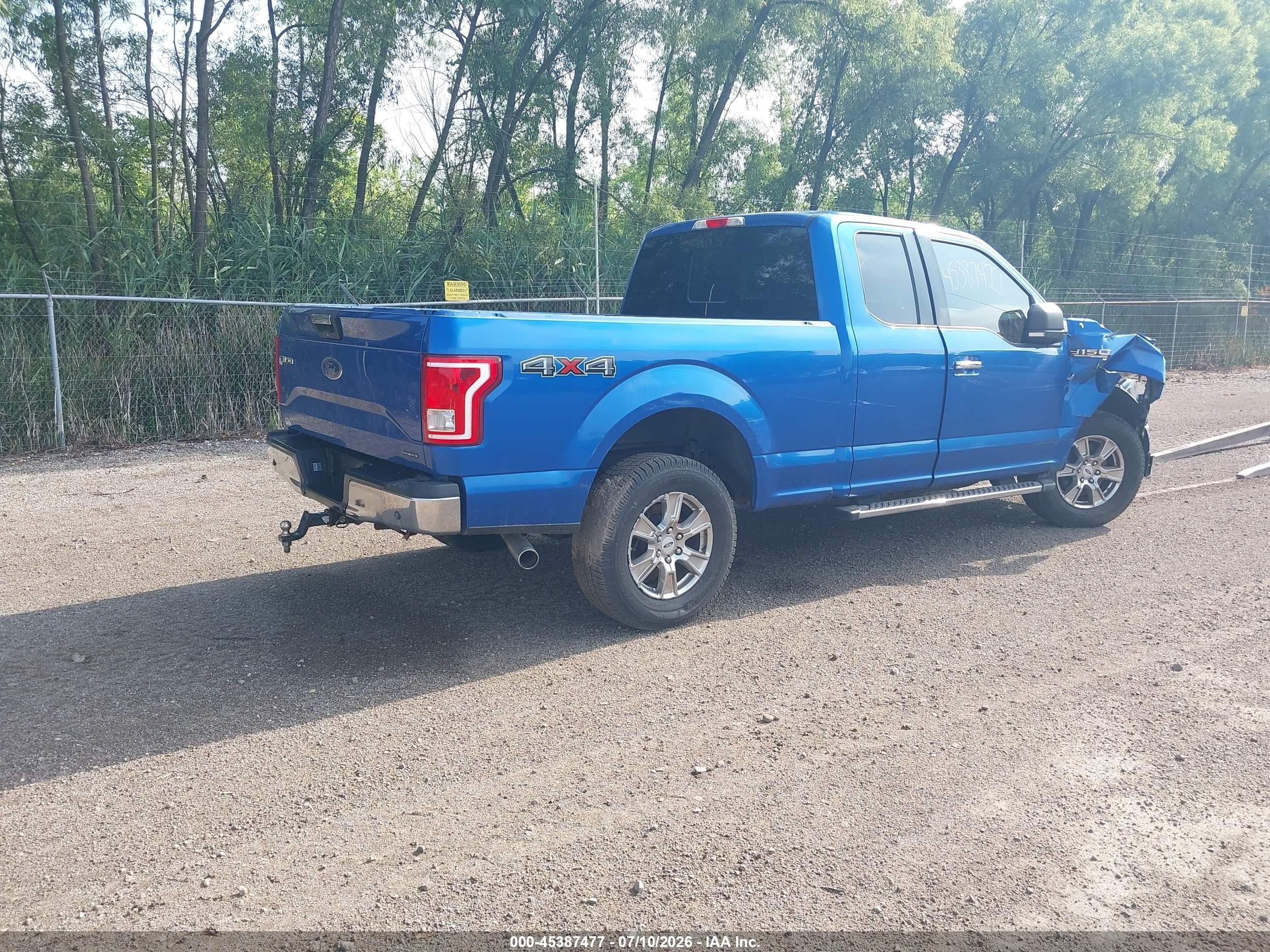2015 Ford F-150 Xlt Blue vin: 1FTFX1EF8FFB96641