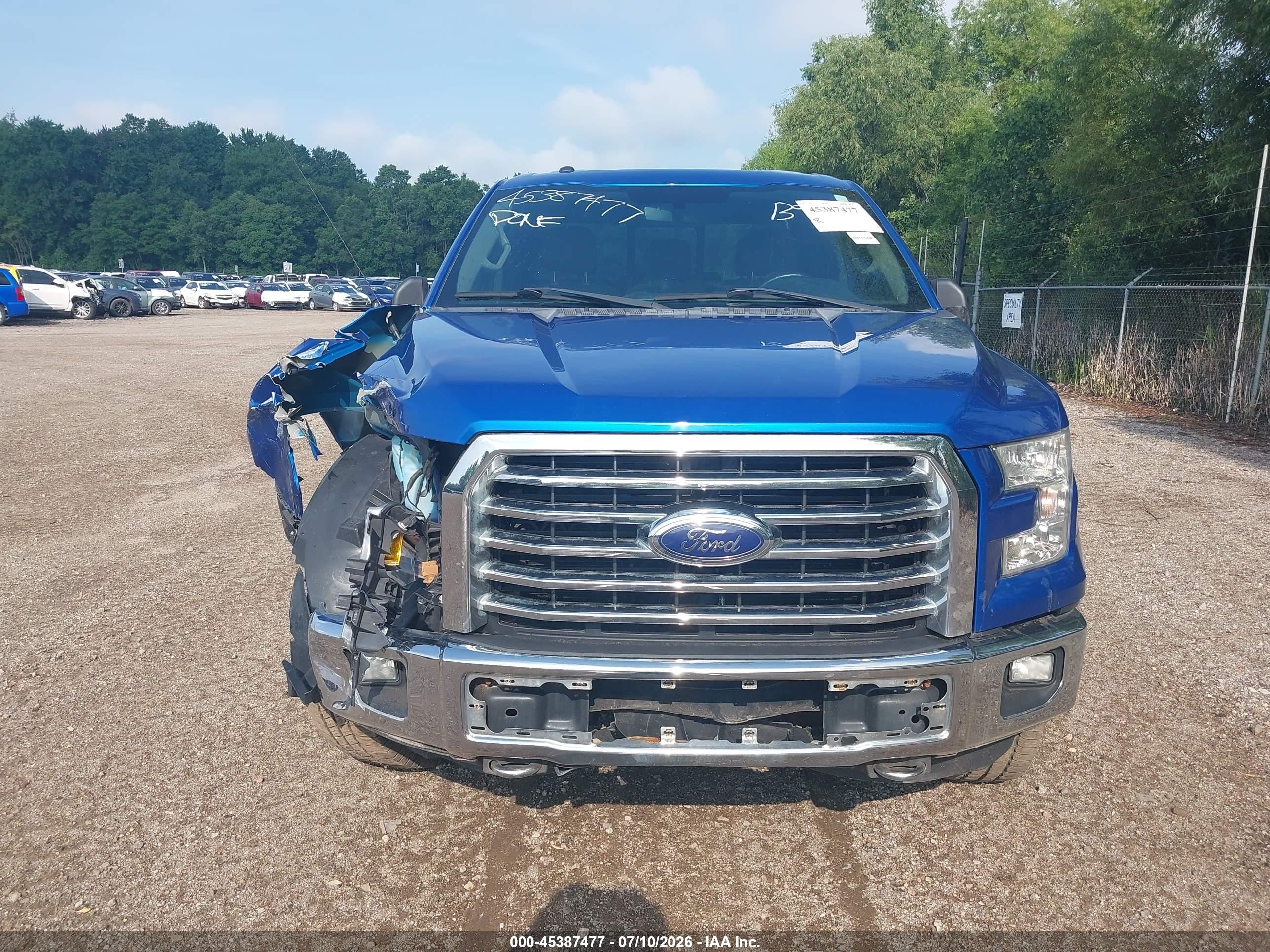 2015 Ford F-150 Xlt Blue vin: 1FTFX1EF8FFB96641