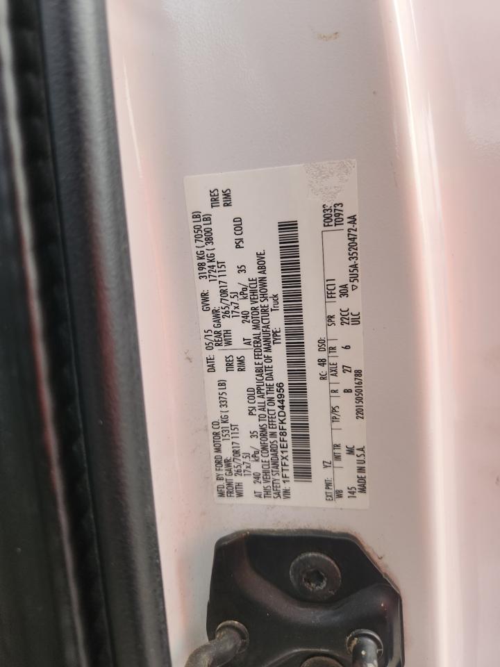 2015 Ford F150 Super Cab Белый vin: 1FTFX1EF8FKD44956