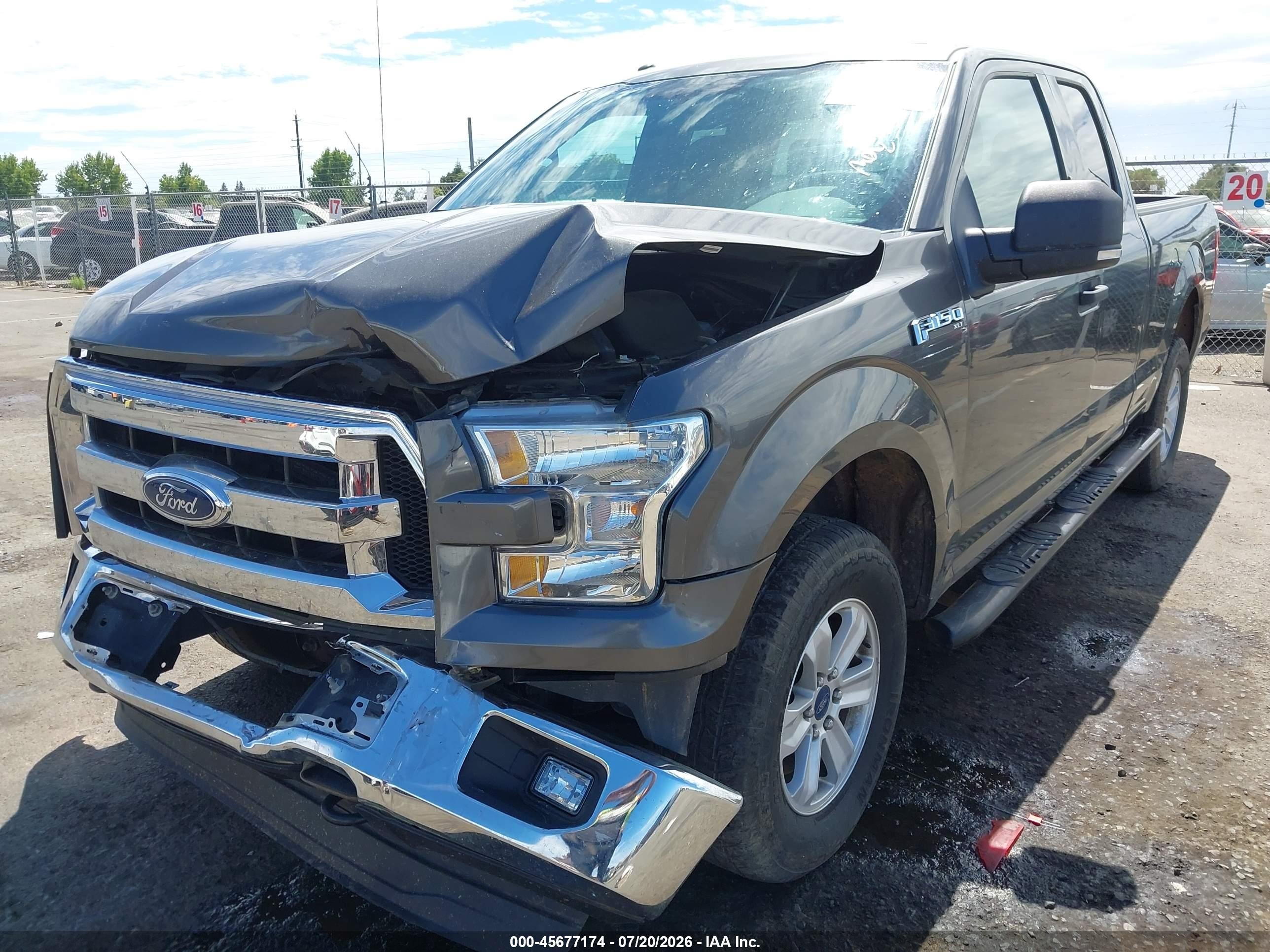 2015 Ford F-150 Xlt Gray vin: 1FTFX1EF8FKE51019