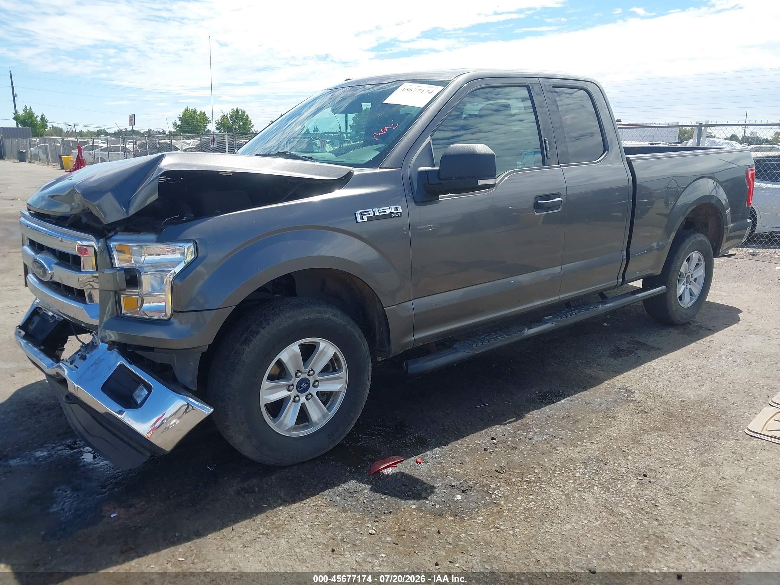 2015 Ford F-150 Xlt Gray vin: 1FTFX1EF8FKE51019