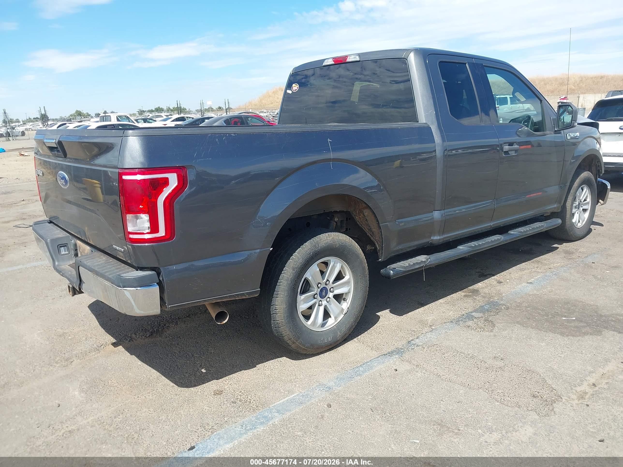 2015 Ford F-150 Xlt Gray vin: 1FTFX1EF8FKE51019