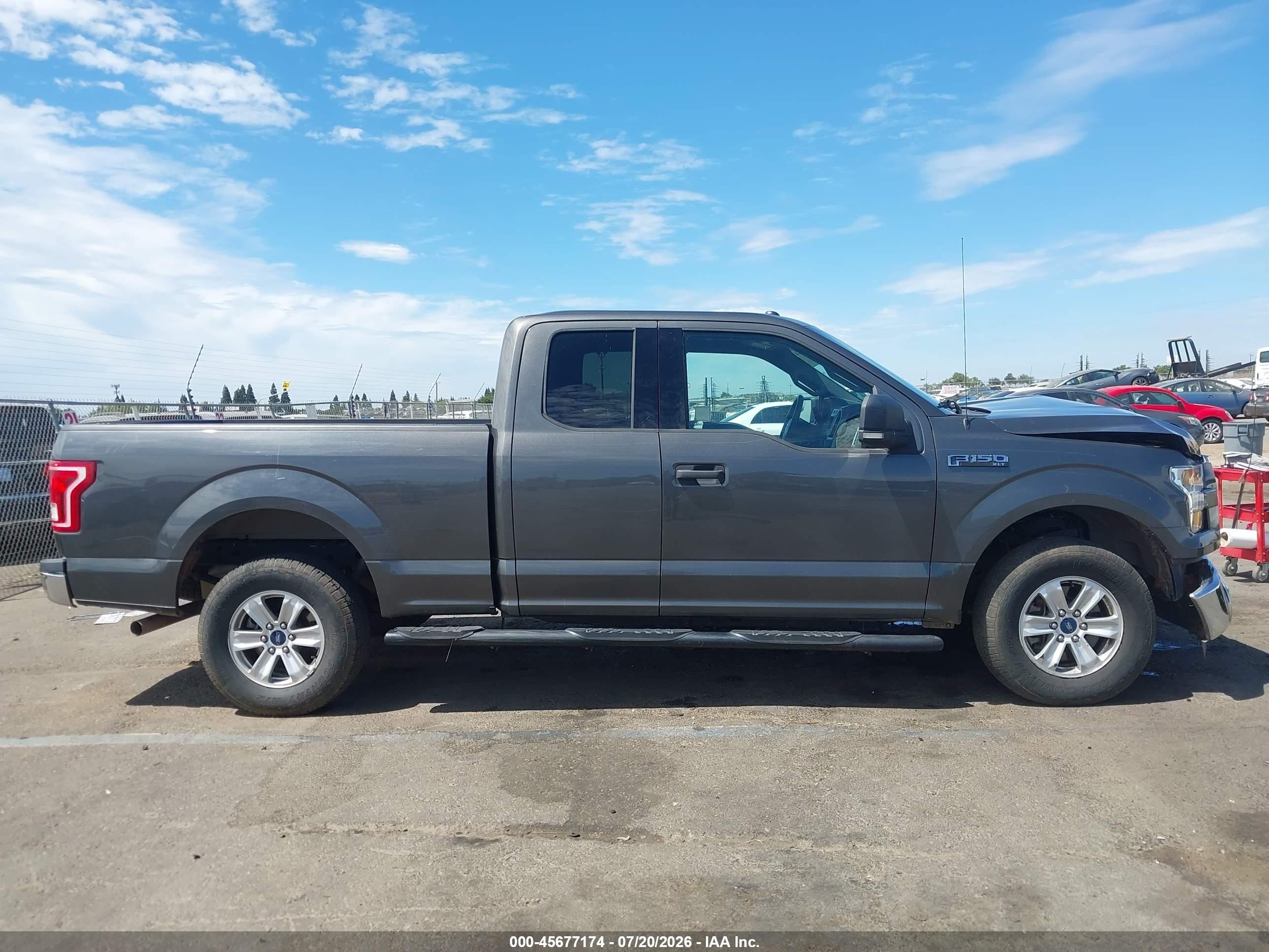 2015 Ford F-150 Xlt Gray vin: 1FTFX1EF8FKE51019
