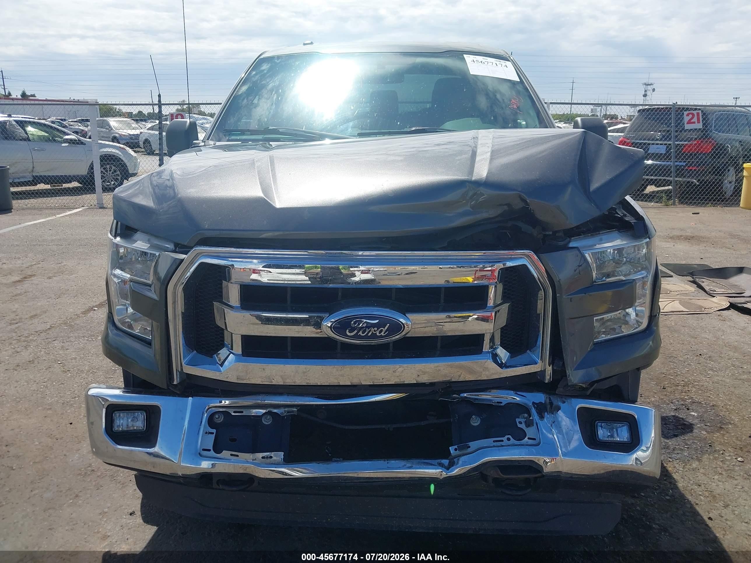 2015 Ford F-150 Xlt Gray vin: 1FTFX1EF8FKE51019
