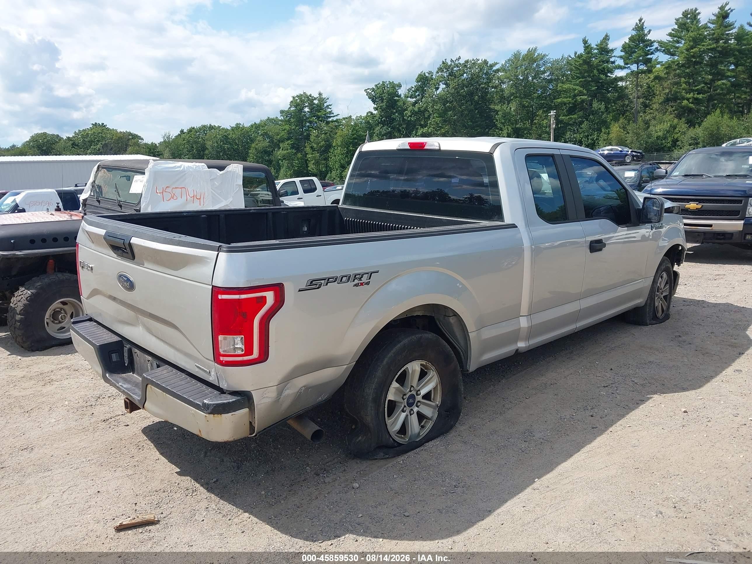 2016 Ford F-150 Xl Silver vin: 1FTFX1EF8GFA75044