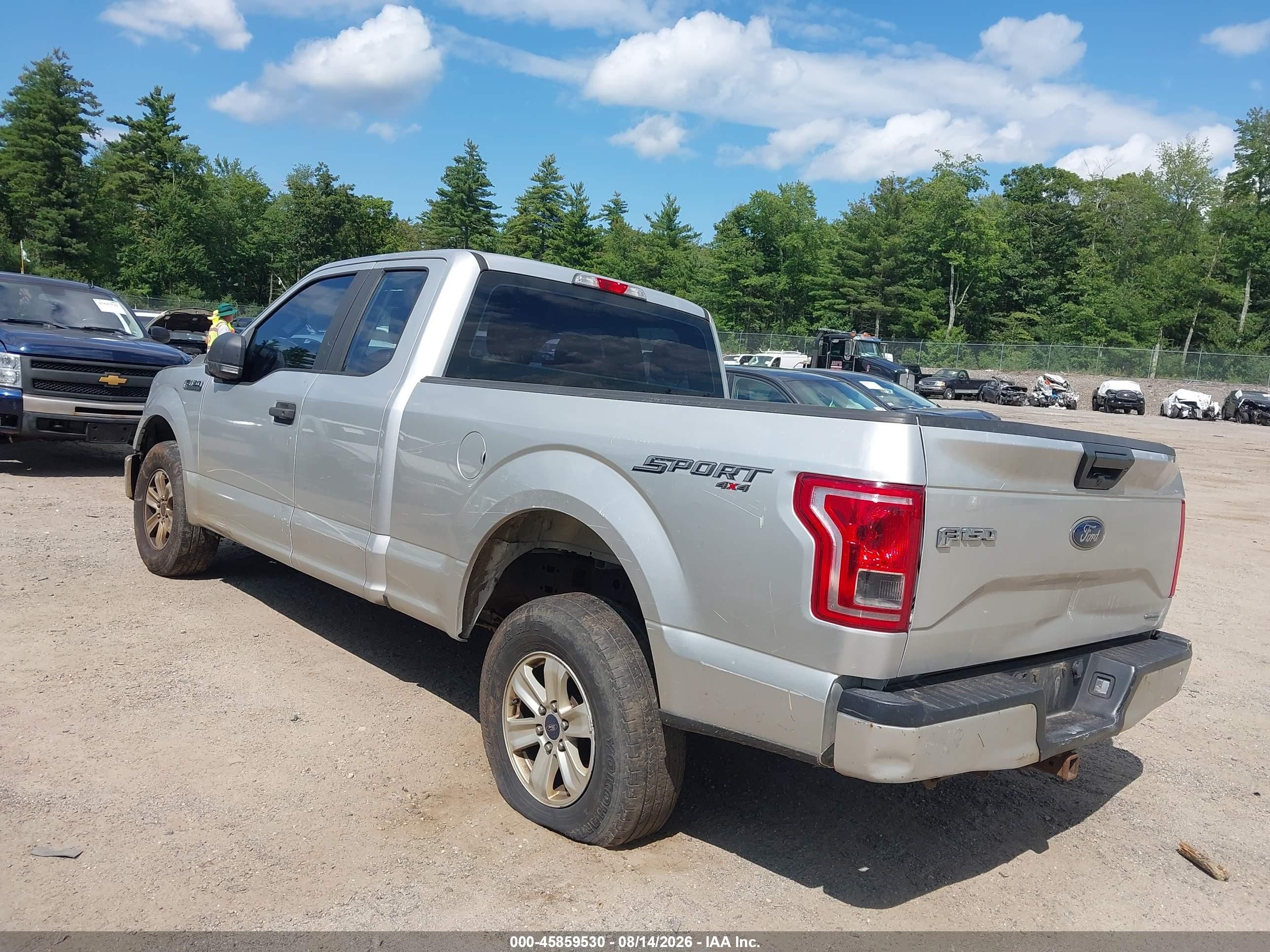 2016 Ford F-150 Xl Silver vin: 1FTFX1EF8GFA75044
