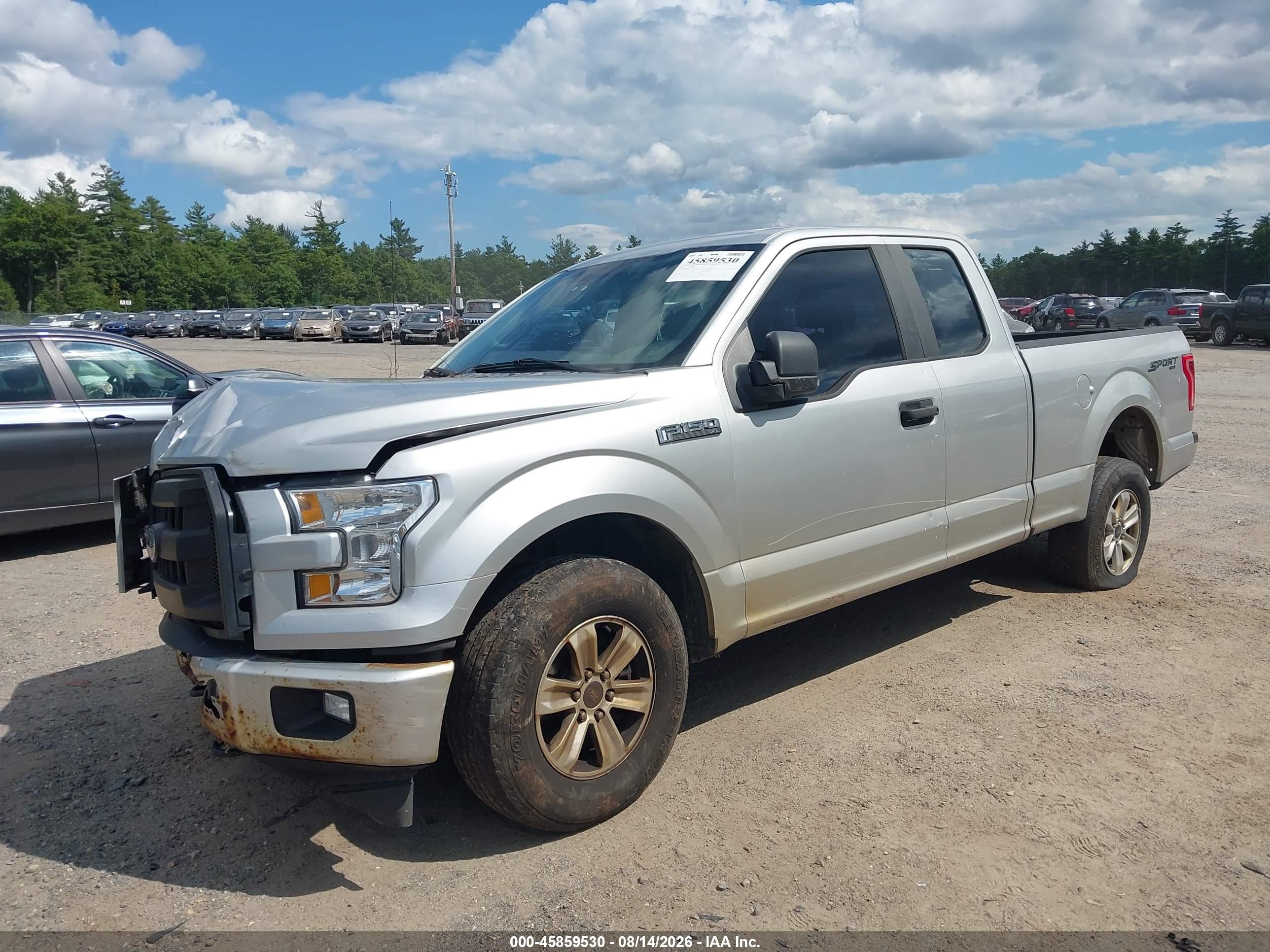 2016 Ford F-150 Xl Silver vin: 1FTFX1EF8GFA75044