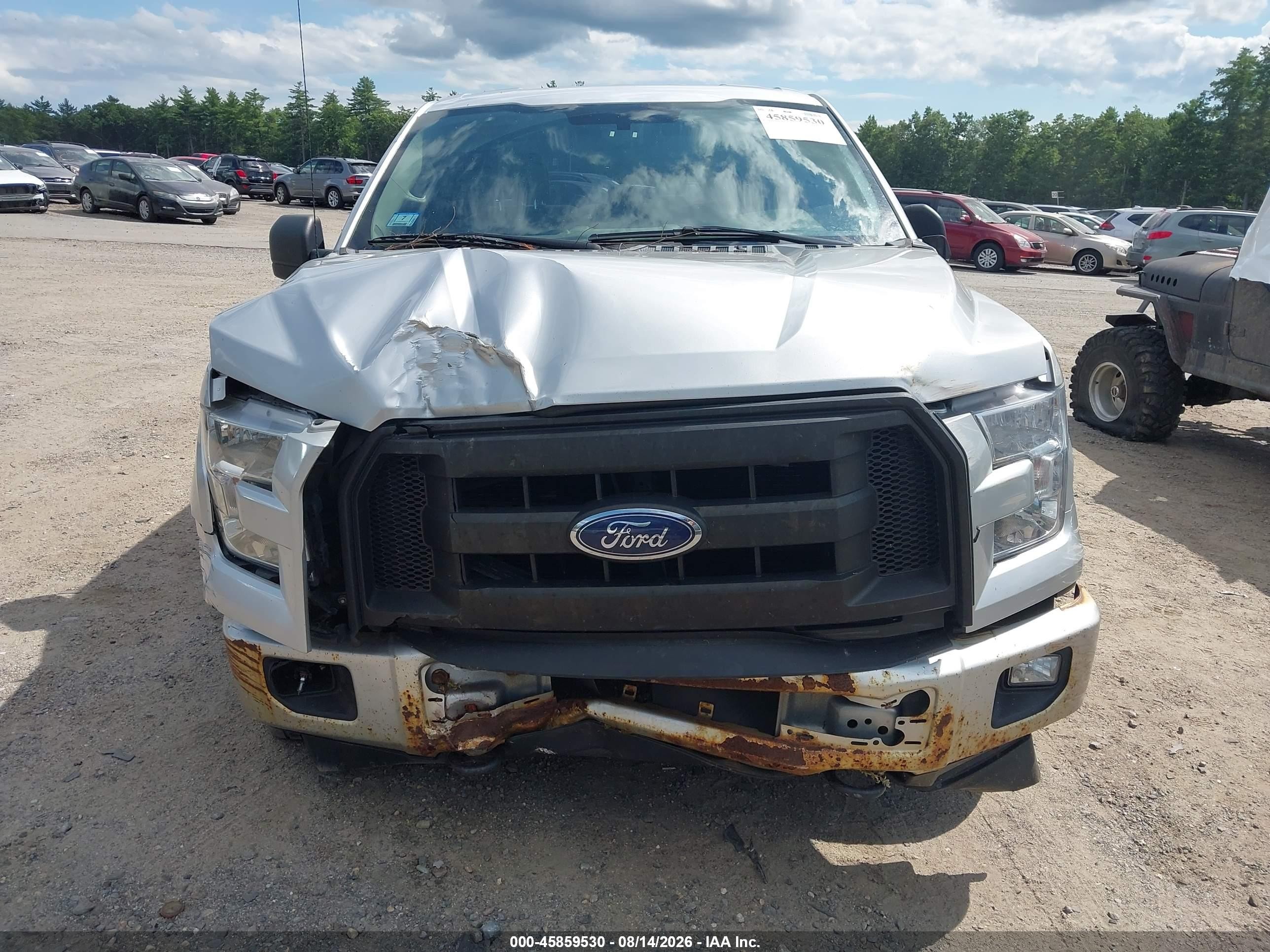 2016 Ford F-150 Xl Silver vin: 1FTFX1EF8GFA75044