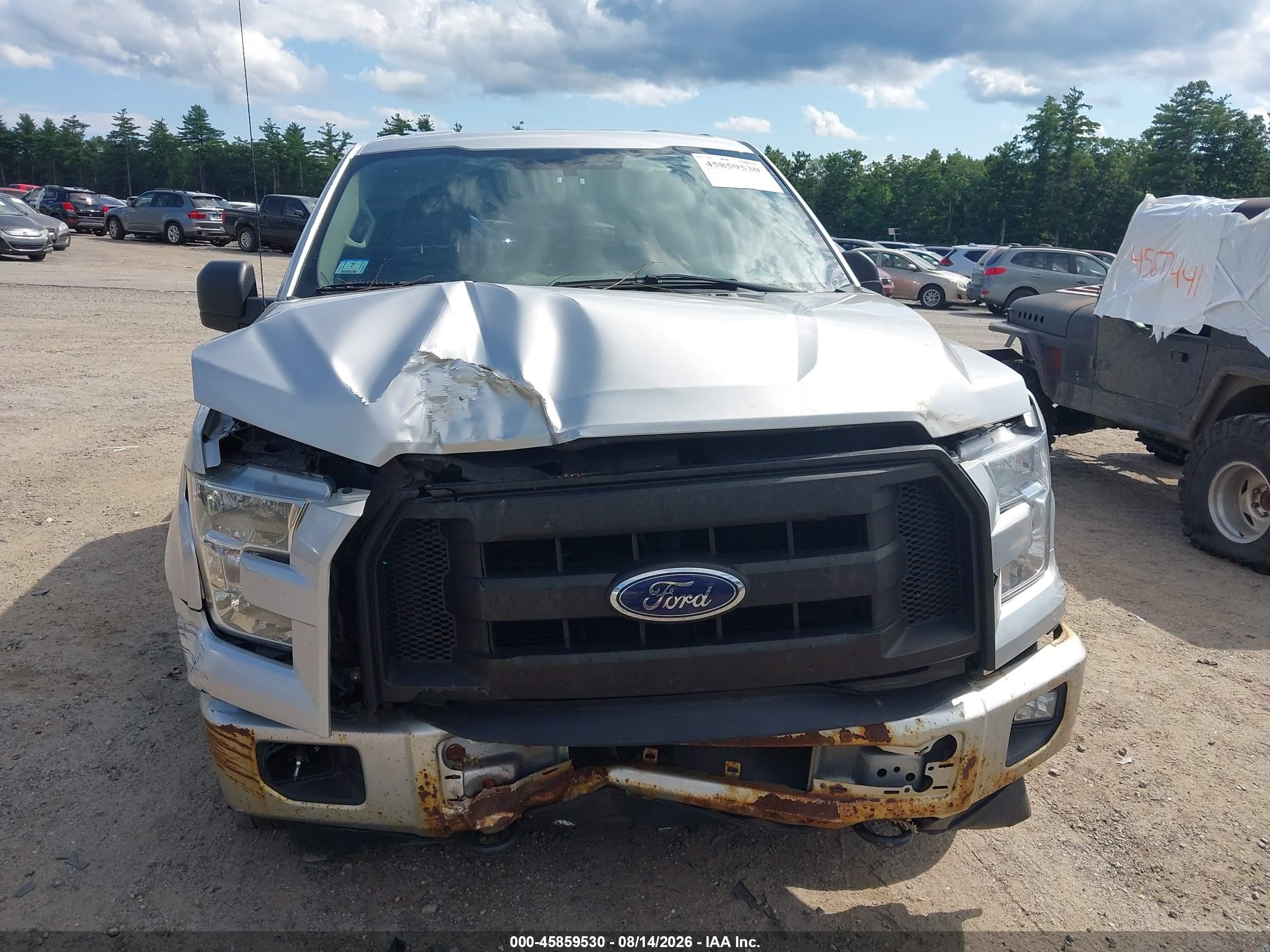 2016 Ford F-150 Xl Silver vin: 1FTFX1EF8GFA75044