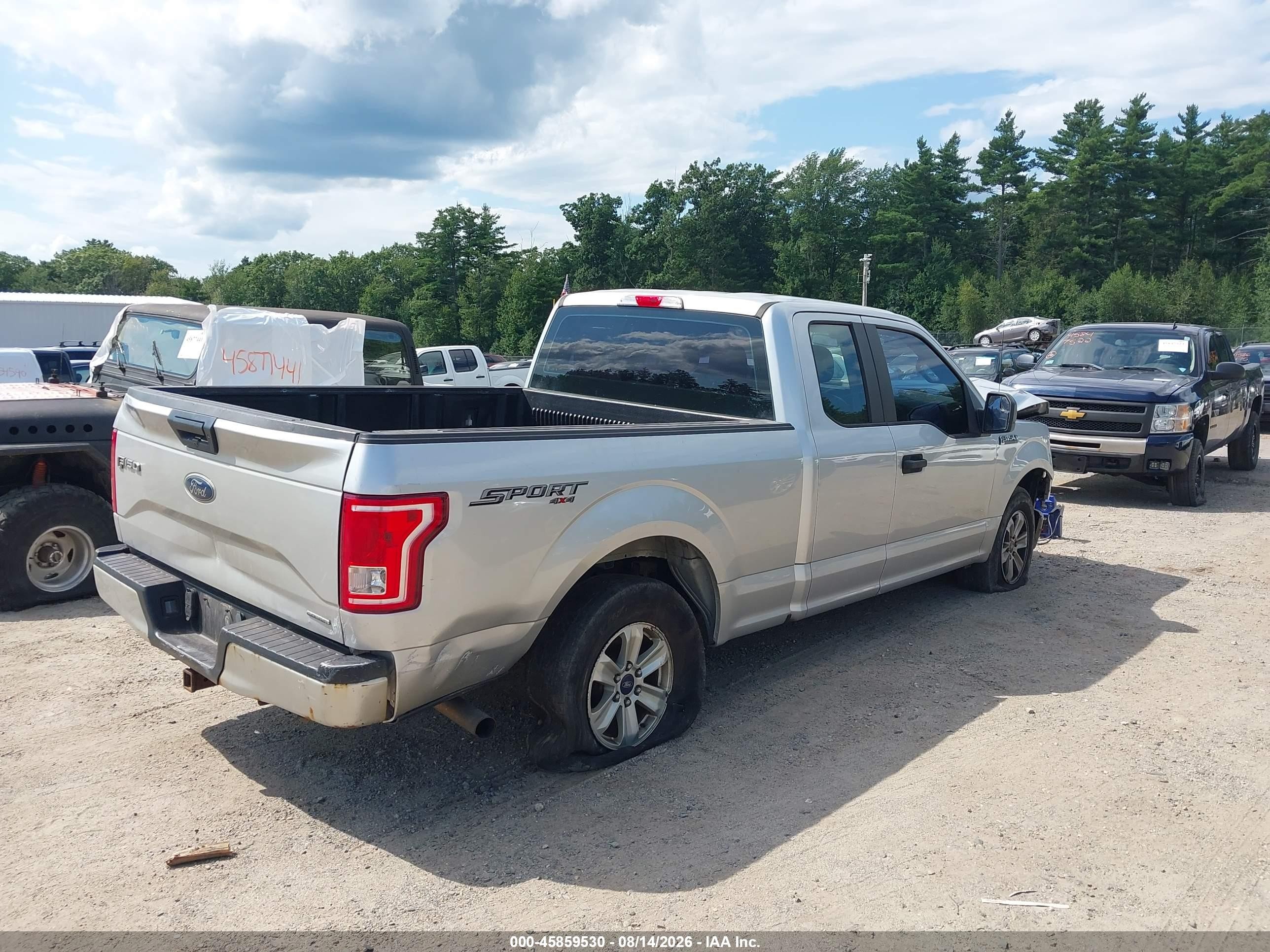 2016 Ford F-150 Xl Silver vin: 1FTFX1EF8GFA75044