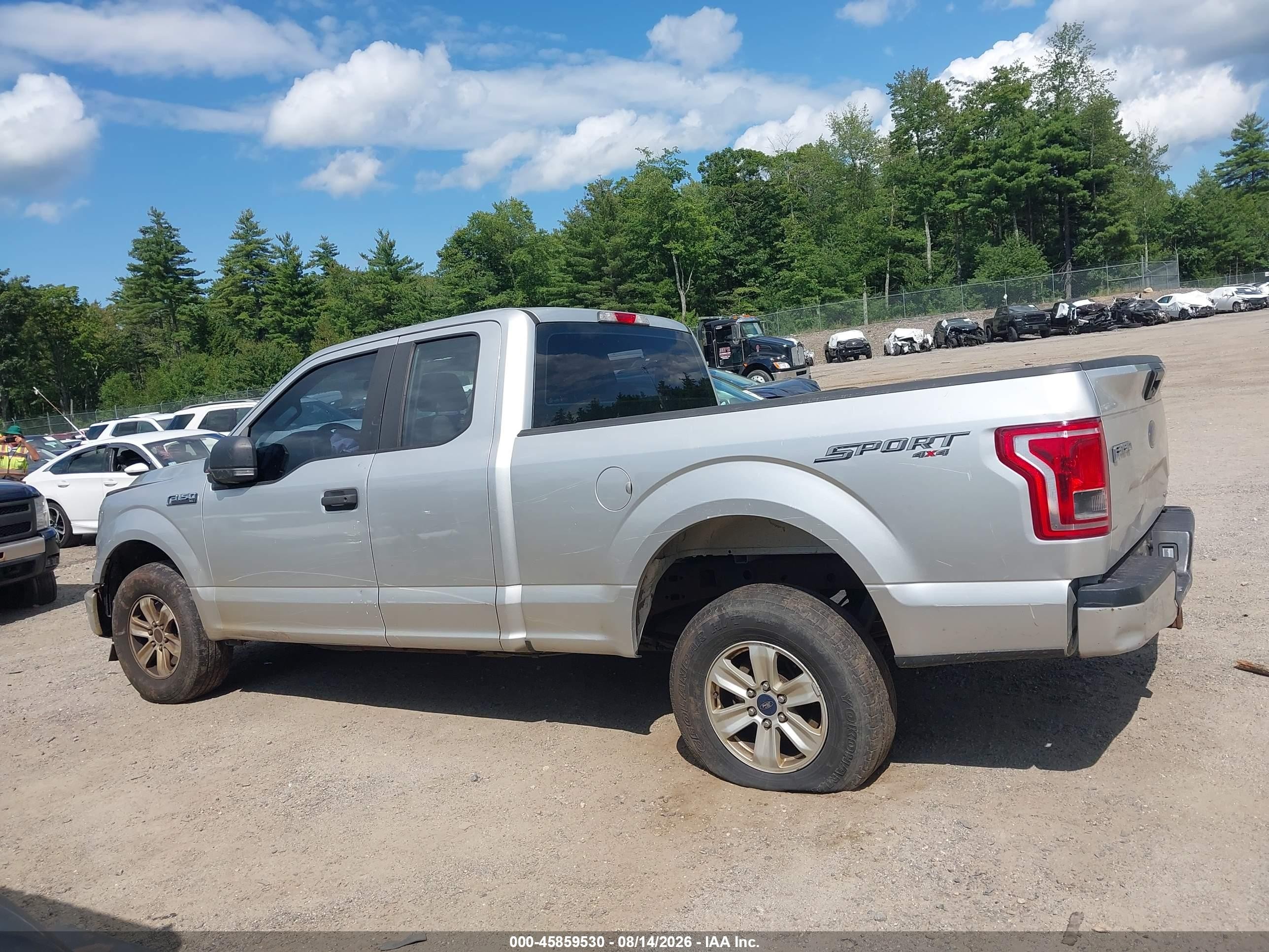 2016 Ford F-150 Xl Silver vin: 1FTFX1EF8GFA75044
