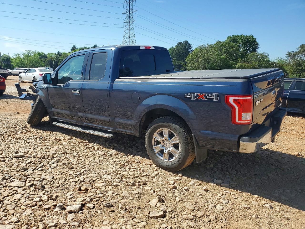 2017 Ford F150 Super Cab Blue vin: 1FTFX1EF8HFC78453