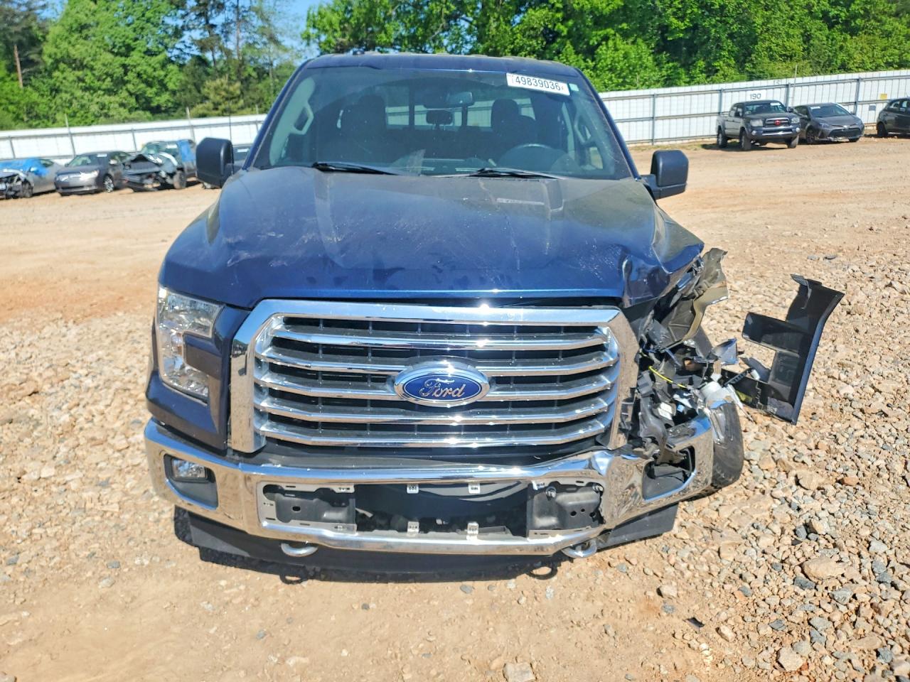 2017 Ford F150 Super Cab Blue vin: 1FTFX1EF8HFC78453