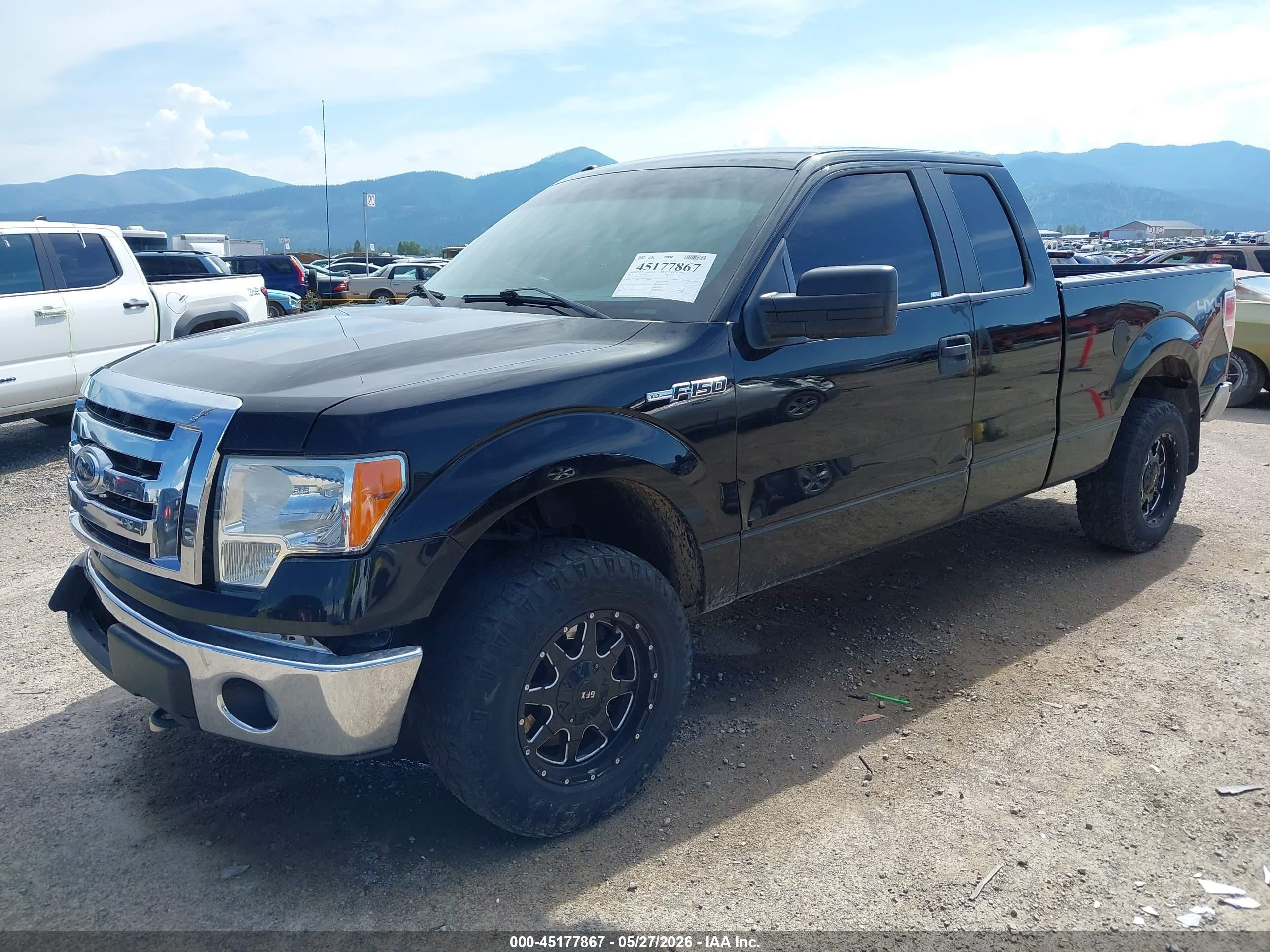 2011 Ford F-150 Xlt Black vin: 1FTFX1EF9BFB93872
