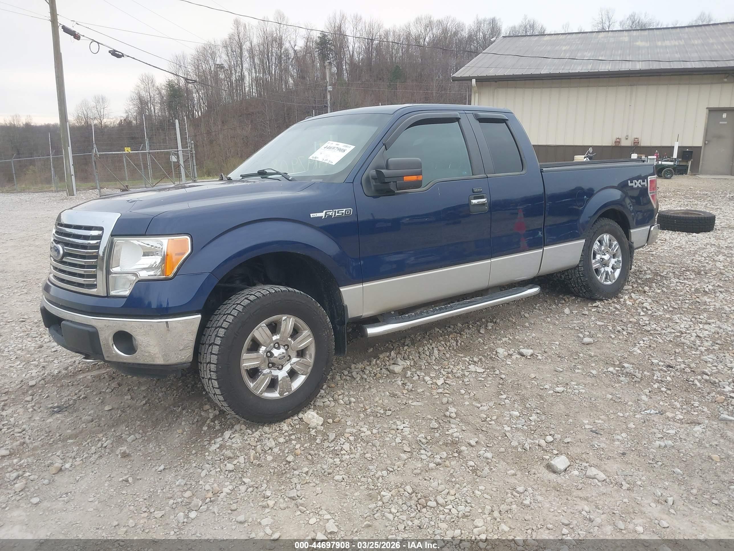 2011 Ford F-150 Xlt Blue vin: 1FTFX1EF9BKD24709