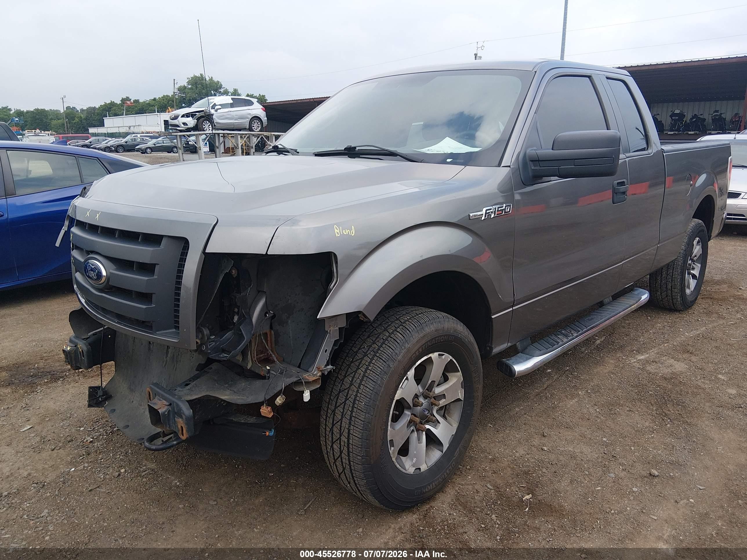 2012 Ford F-150 Fx4/lariat/stx/xl/xlt Серый vin: 1FTFX1EF9CFA82739