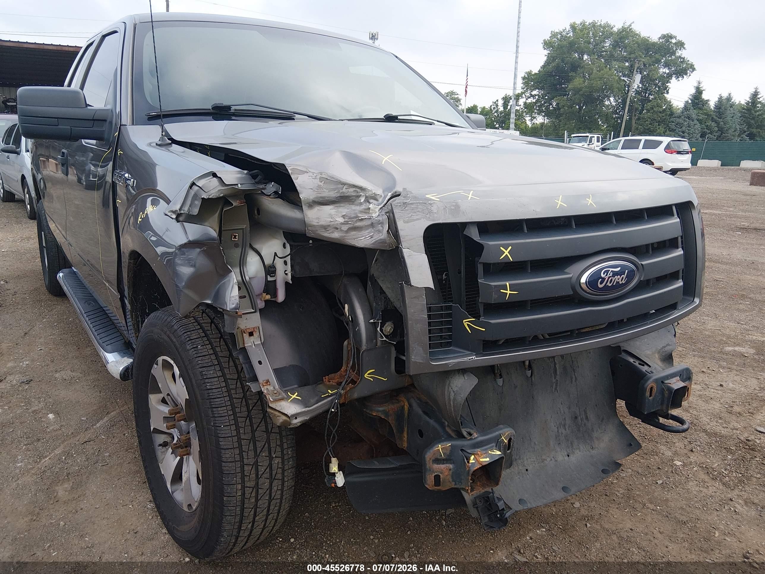 2012 Ford F-150 Fx4/lariat/stx/xl/xlt Серый vin: 1FTFX1EF9CFA82739