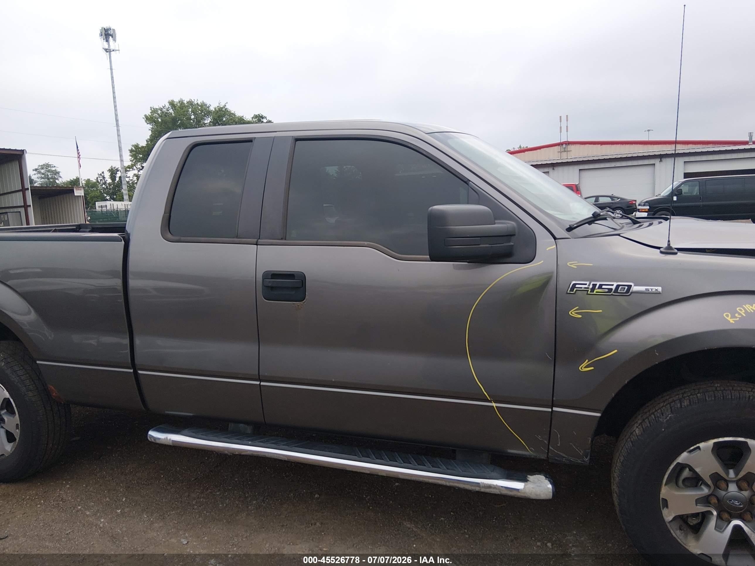 2012 Ford F-150 Fx4/lariat/stx/xl/xlt Серый vin: 1FTFX1EF9CFA82739